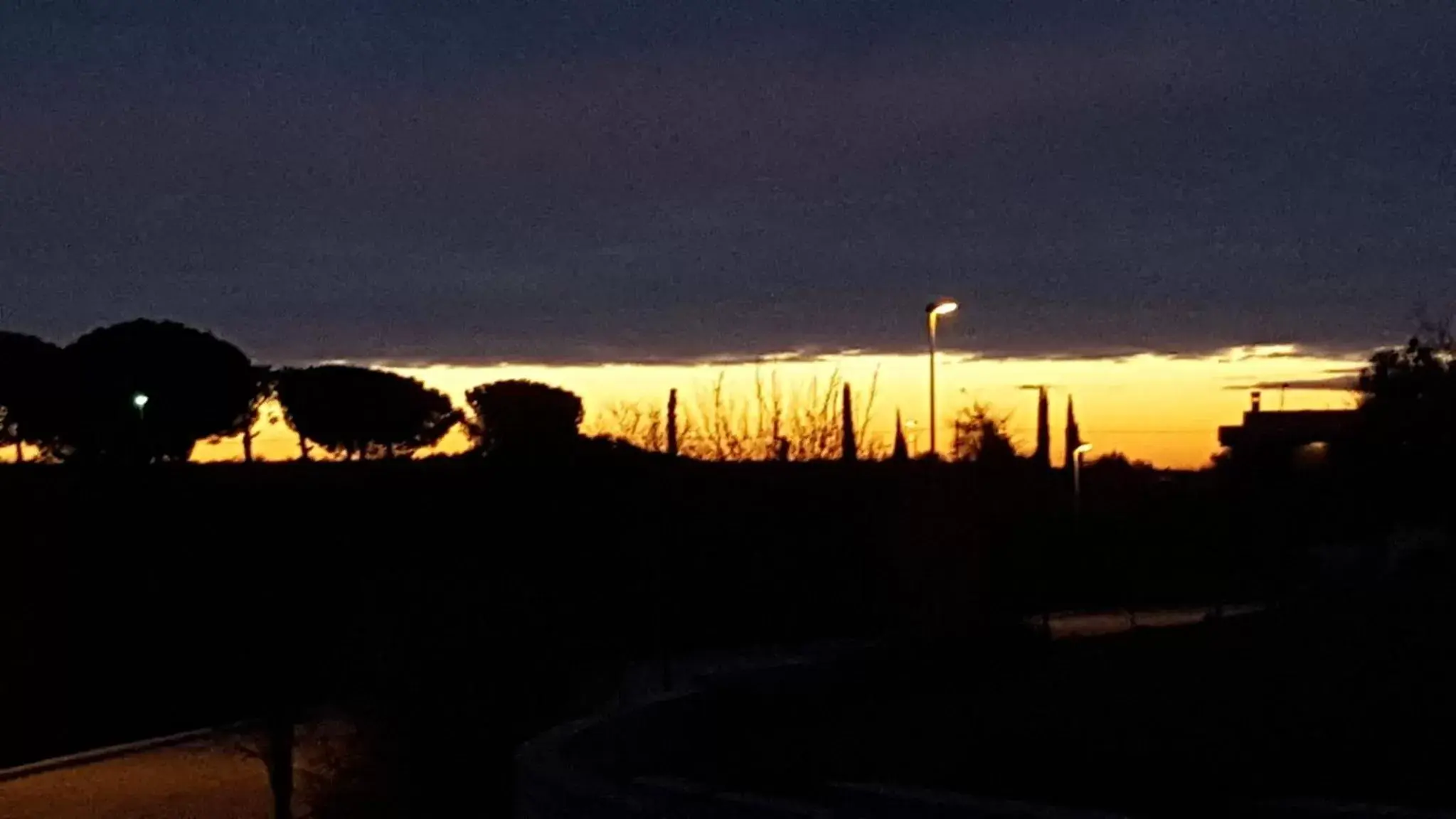 Sunset in La collina delle fonti