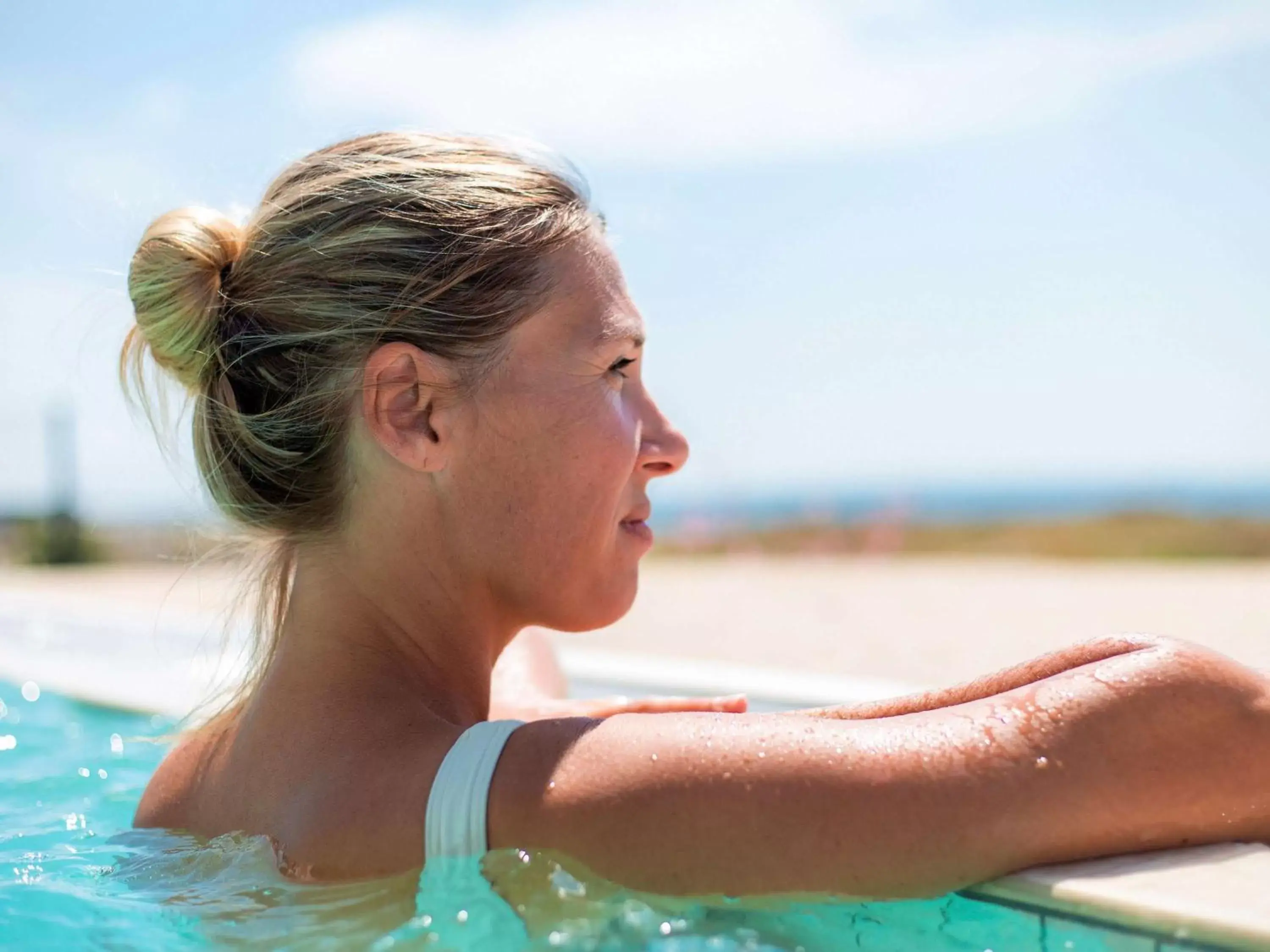 Pool view in Sofitel Quiberon Thalassa sea & spa