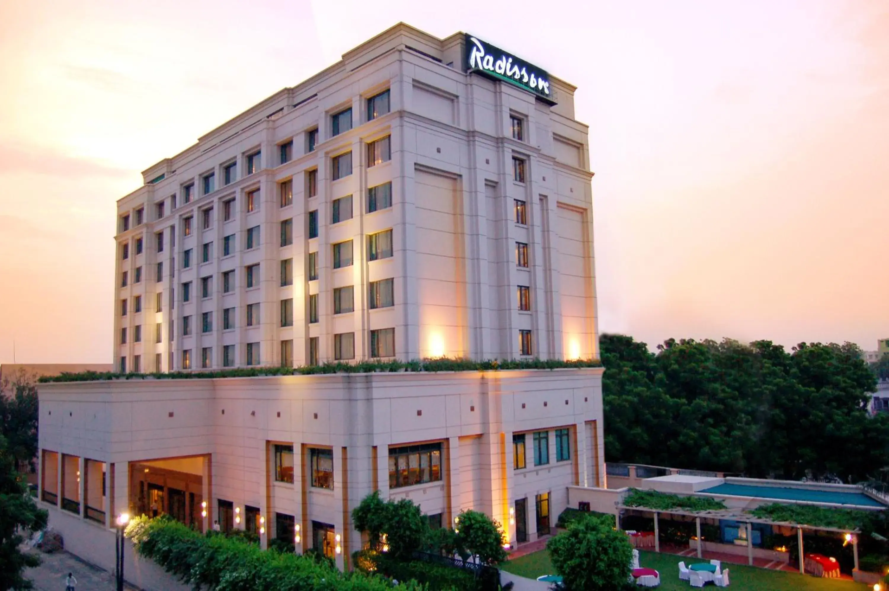 Facade/entrance in Radisson Hotel Varanasi