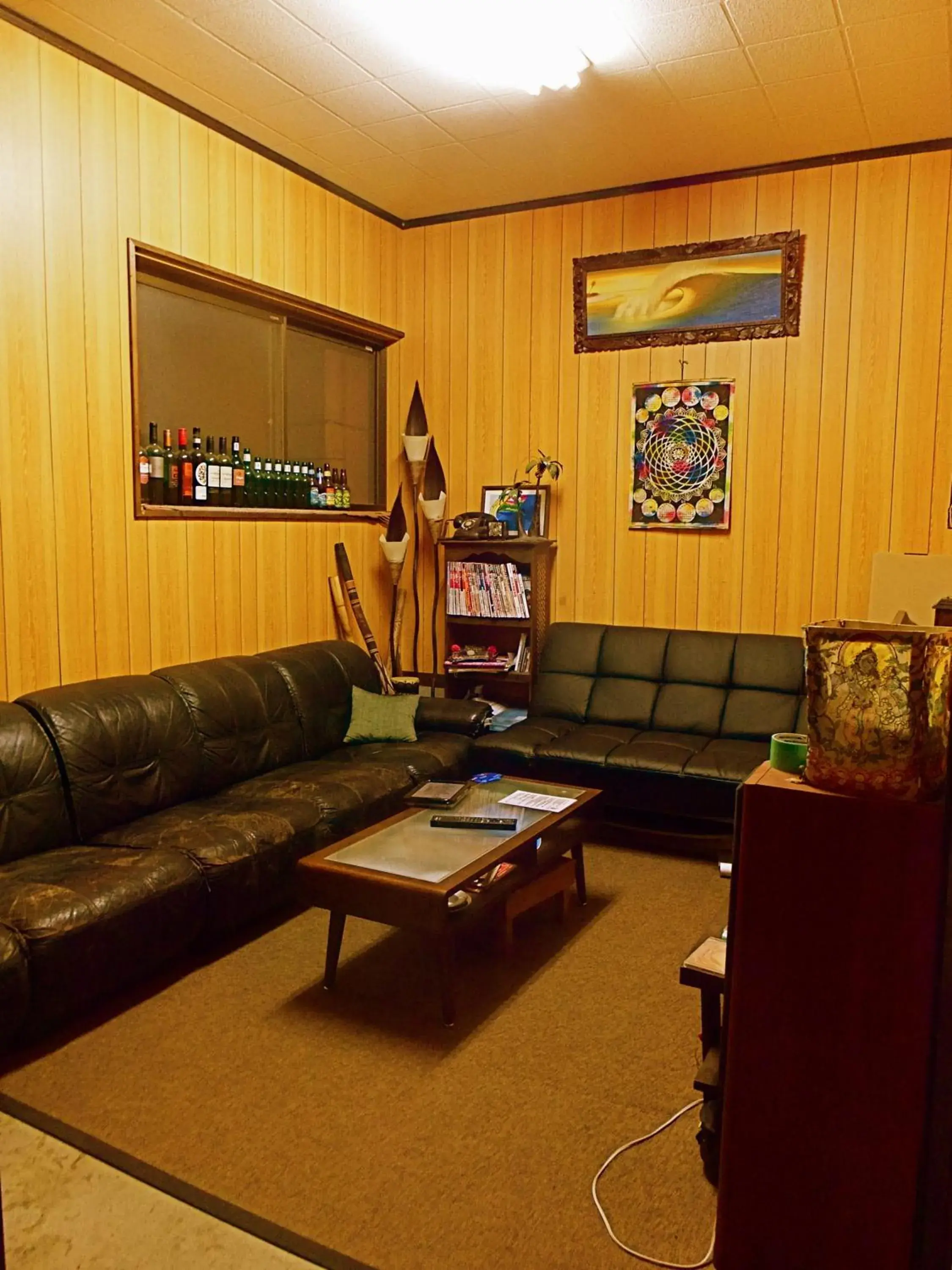 Communal lounge/ TV room, Seating Area in Aoshima Guesthouse Hooju