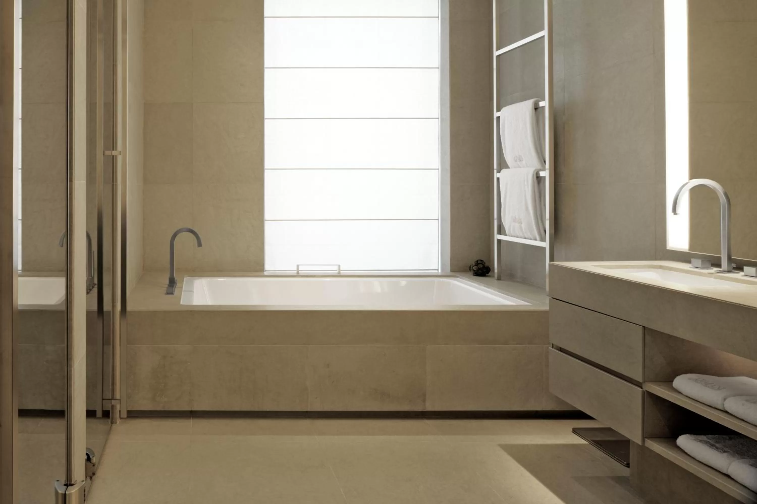 Bathroom in Armani Hotel Milano