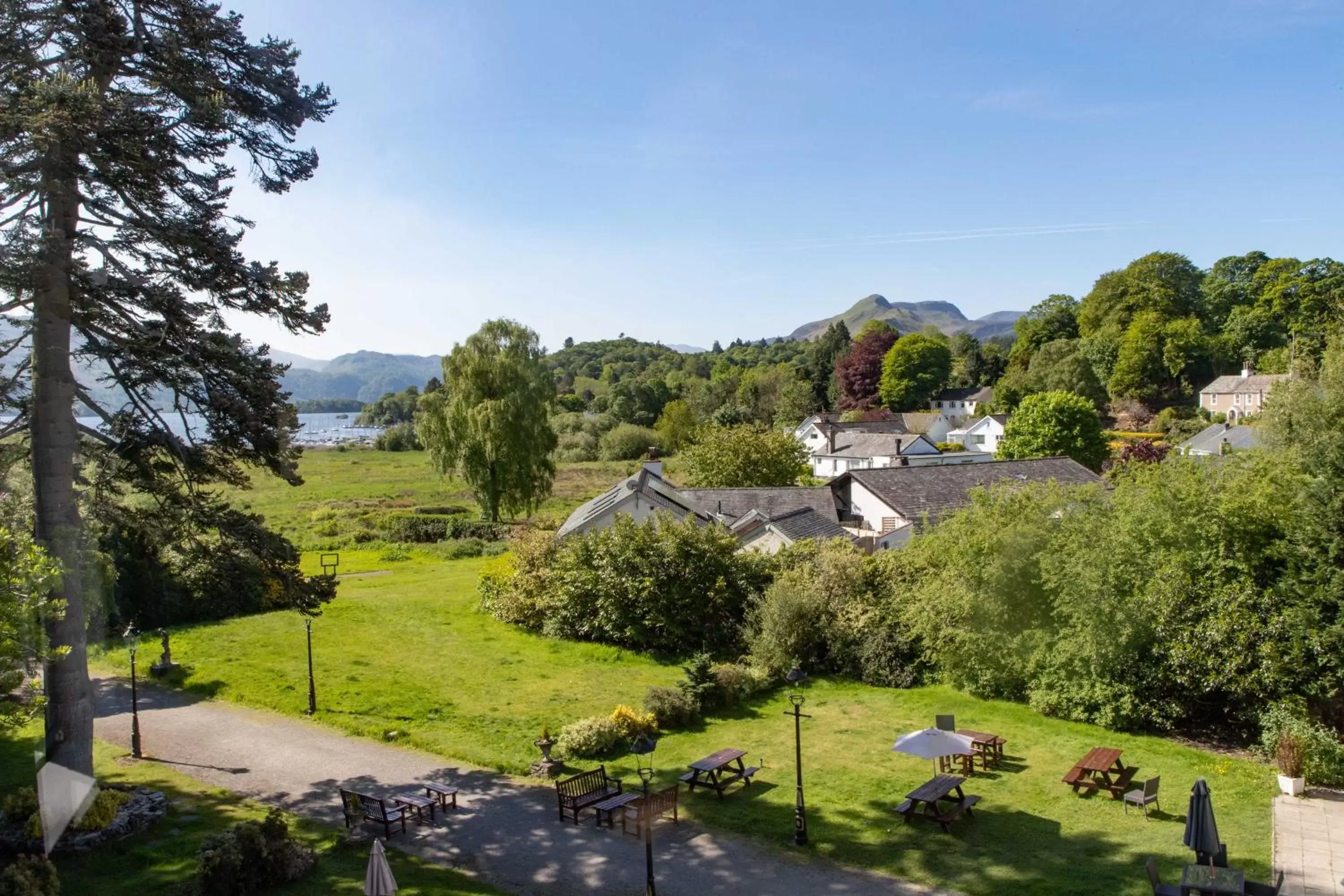 Garden view in The Derwentwater Hotel Garden view in The Derwentwater Hotel