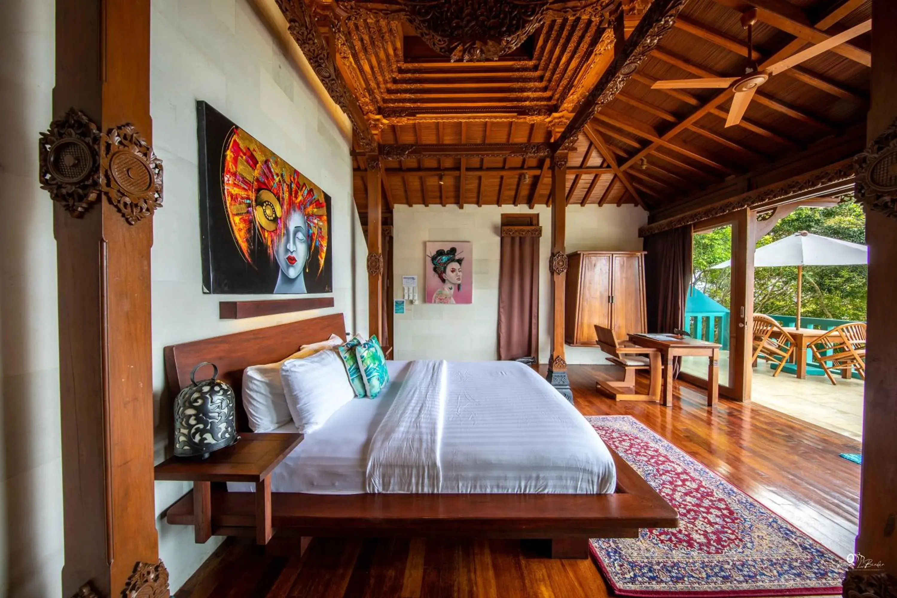 Bed in Karuna El Nido Villas