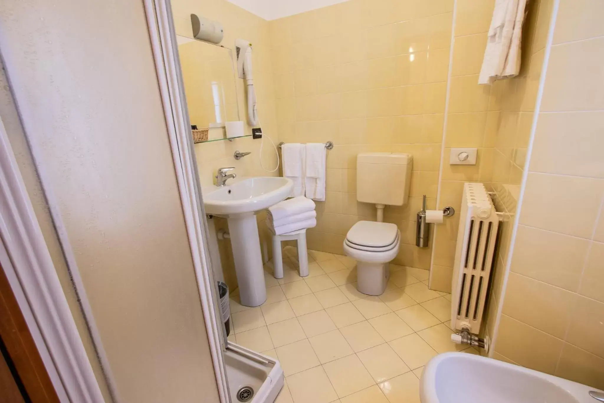 Bathroom in Hotel Bernina Bathroom in Hotel Bernina