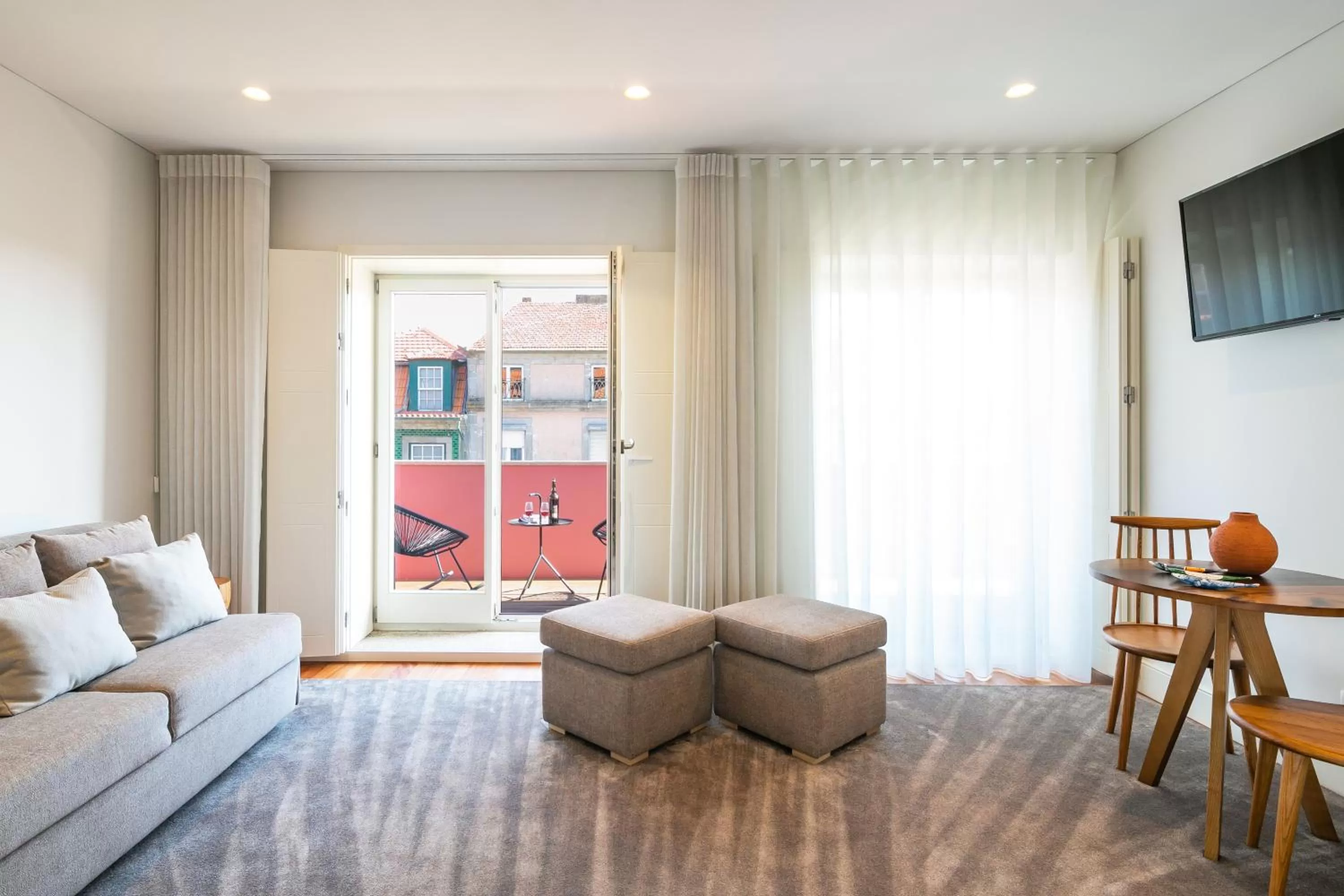 Living room in Porto River Infante