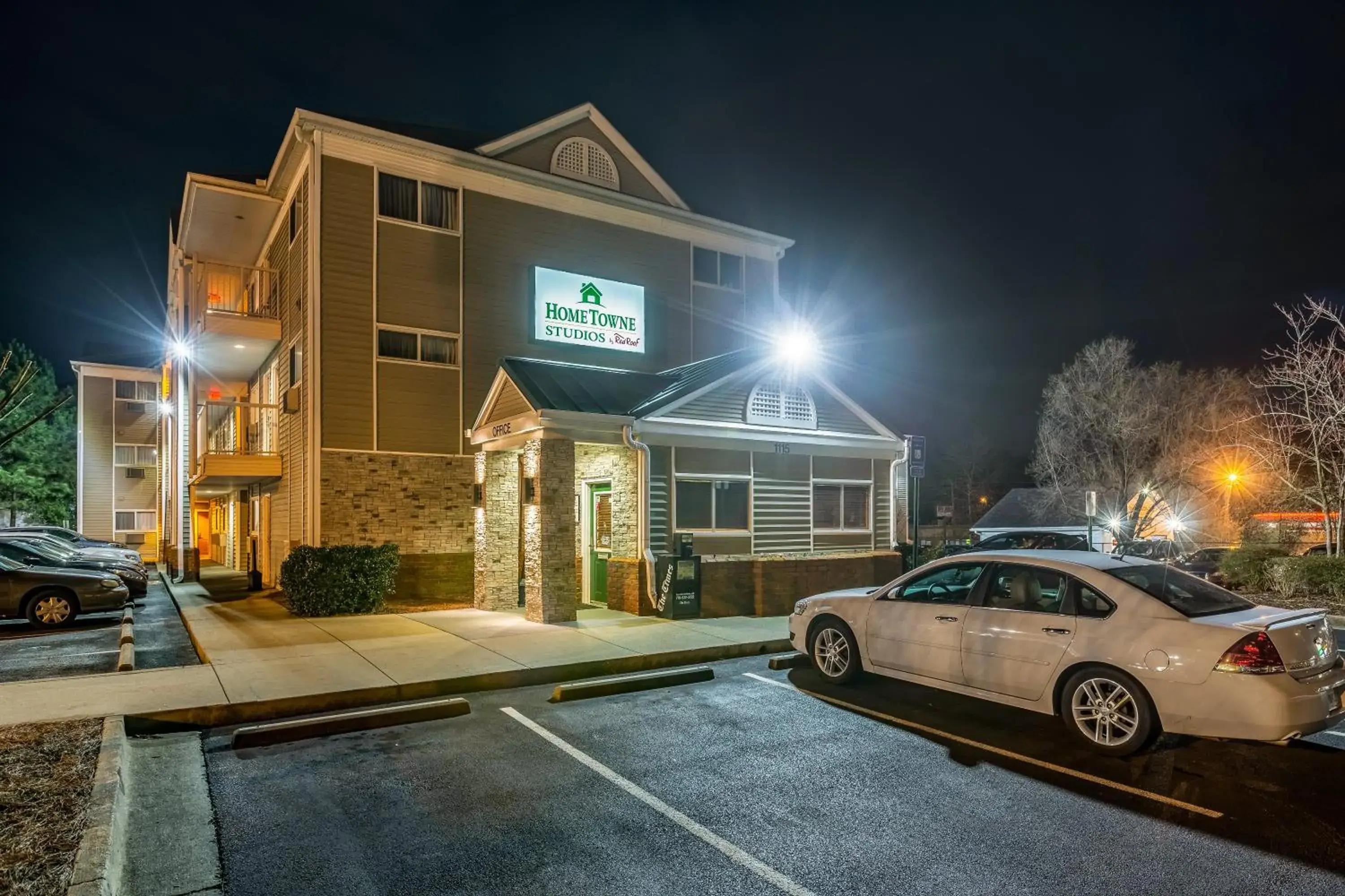 Property building in HomeTowne Studios by Red Roof Gainesville, GA Property building in HomeTowne Studios by Red Roof Gainesville, GA