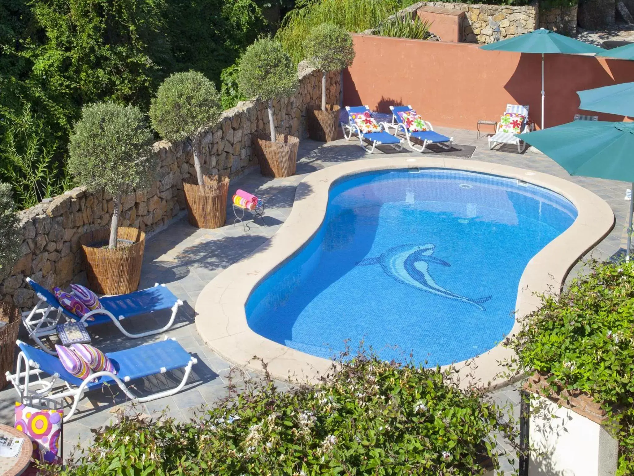 Swimming pool, Pool View in Hotel Rural Molino del Puente Ronda