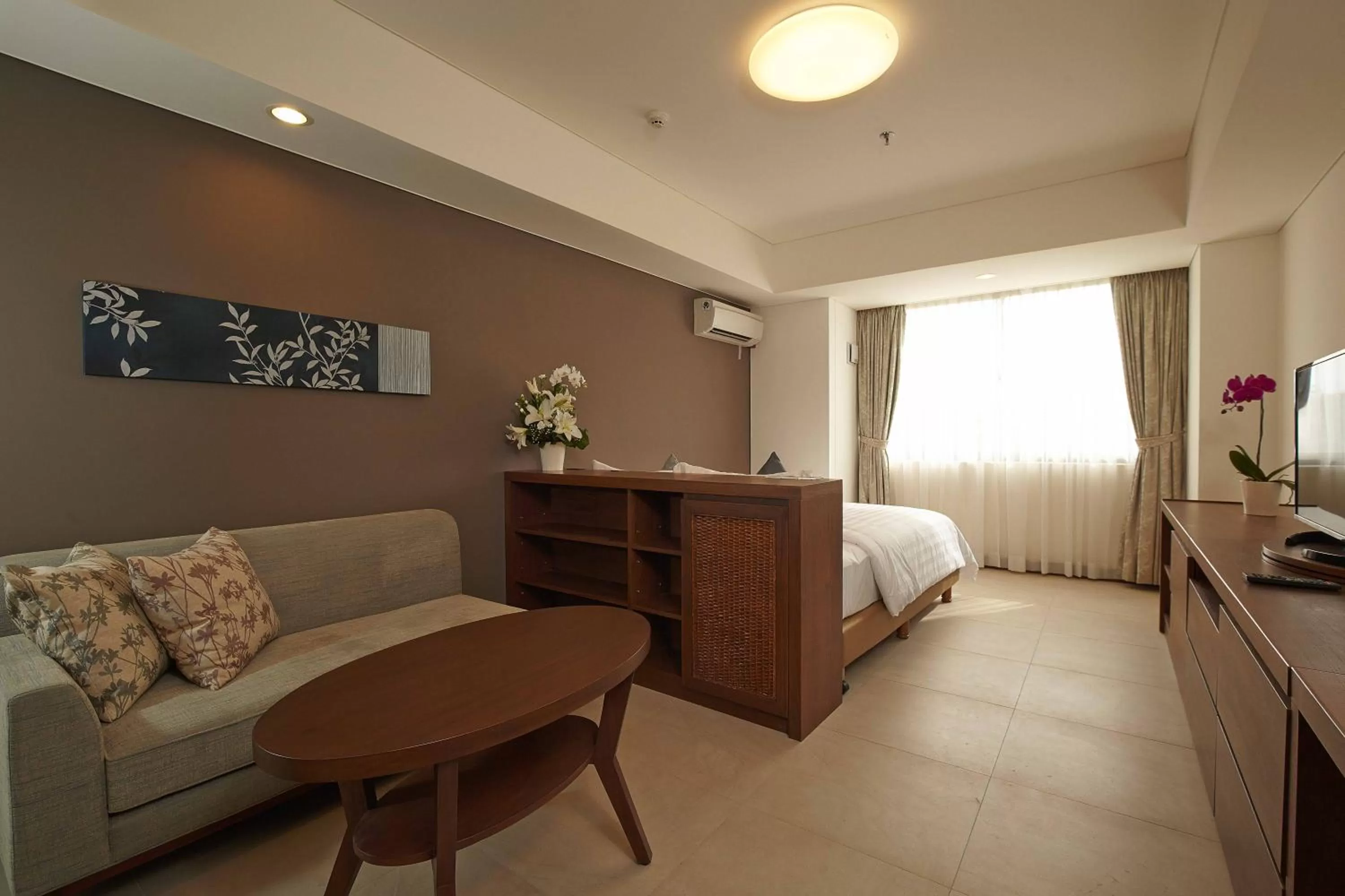 Photo of the whole room, Bed in Axia South Cikarang Service Apartment