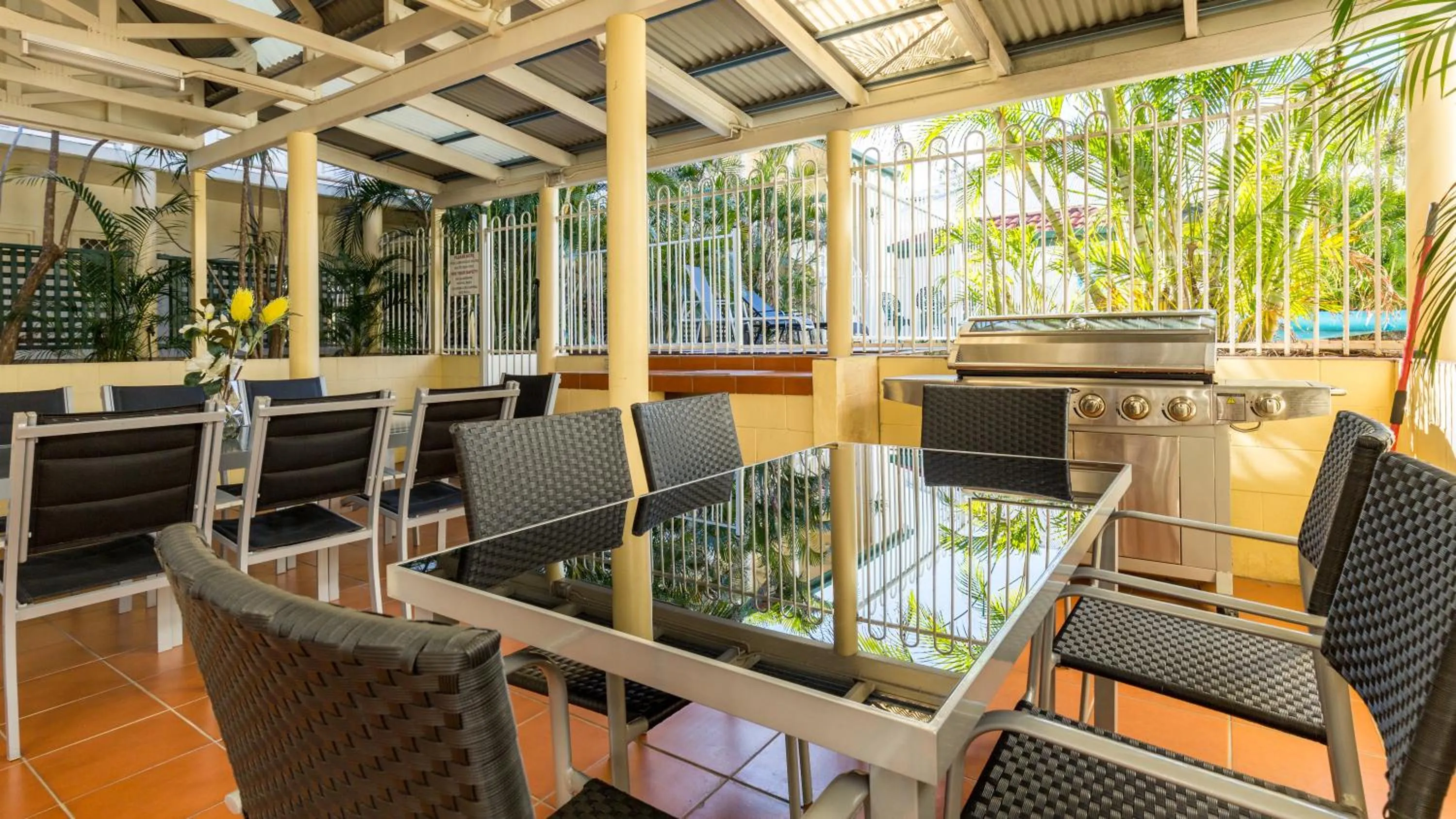 Patio in Toowong Central Motel Apartments