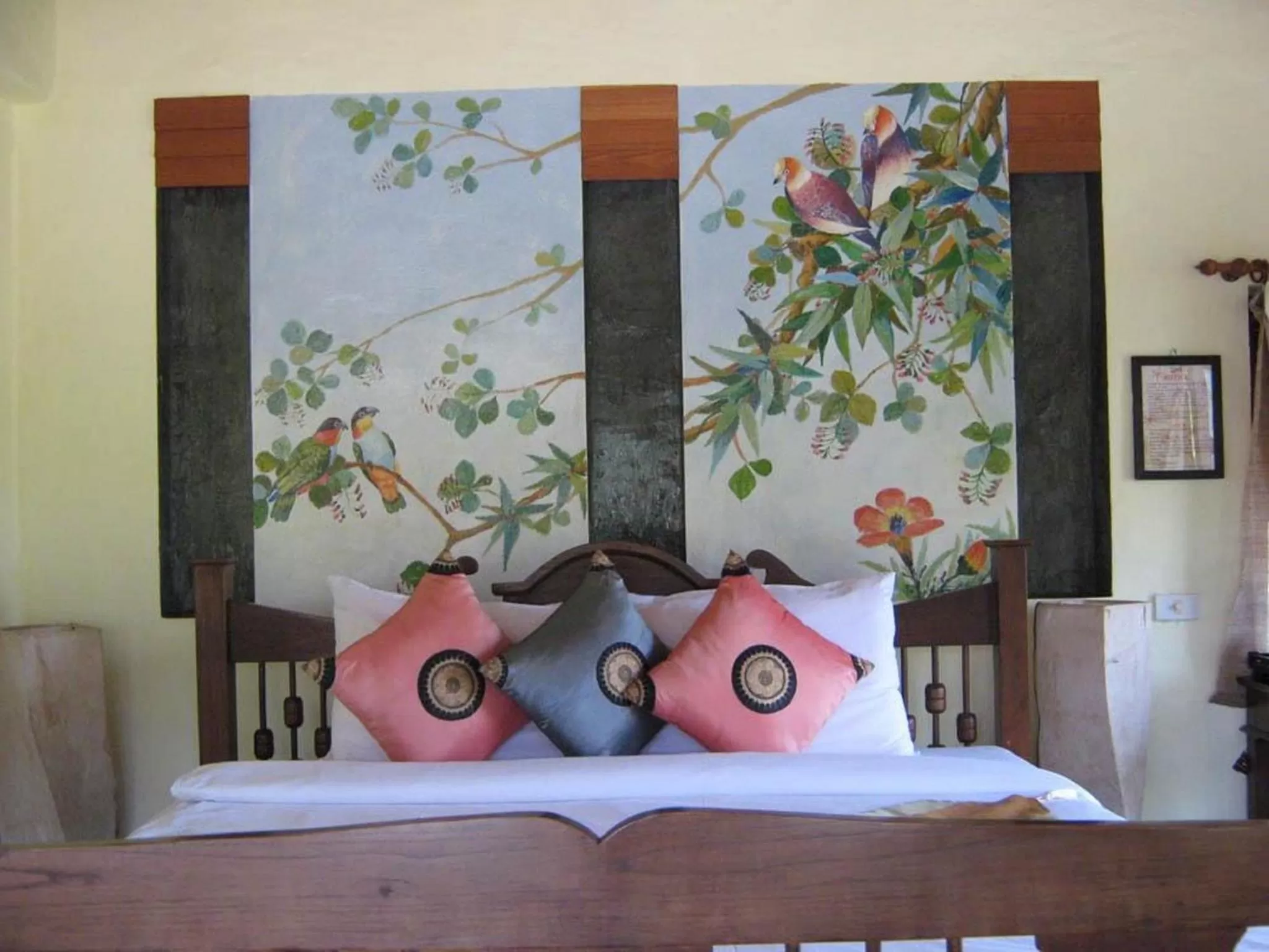 Bed in Pai Vimaan Resort