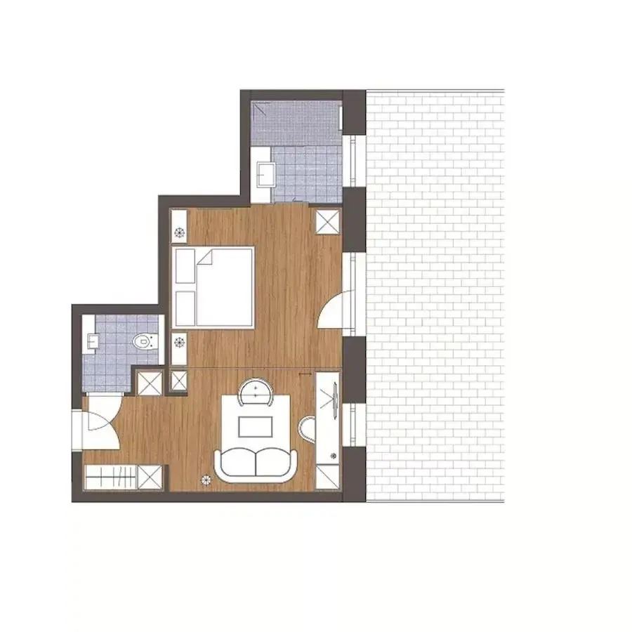 Photo of the whole room, Floor Plan in Hotel Seelos