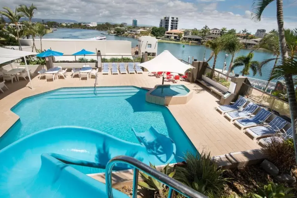 Pool View in Tiki Hotel Apartments Surfers Paradise