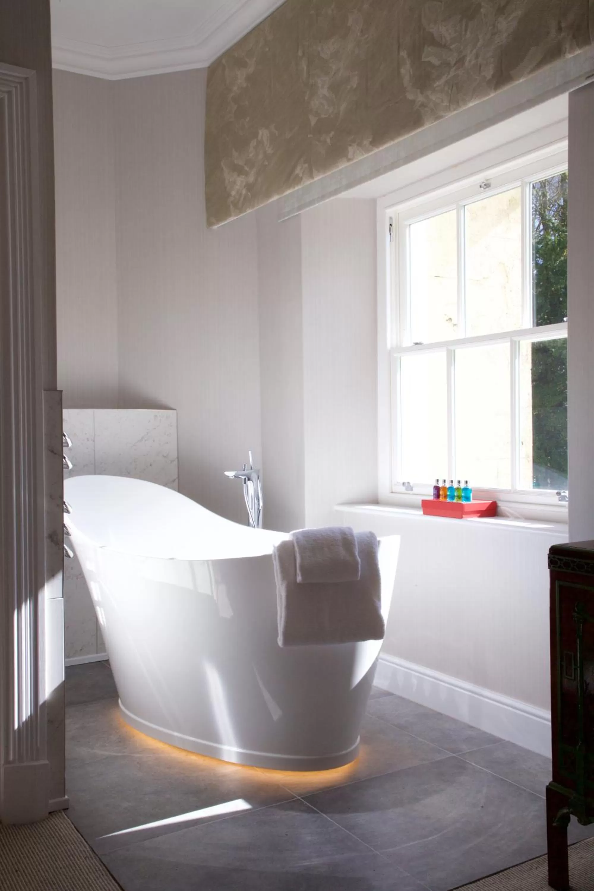 Photo of the whole room, Bed in Storrs Hall Hotel on the shore of Lake Windermere