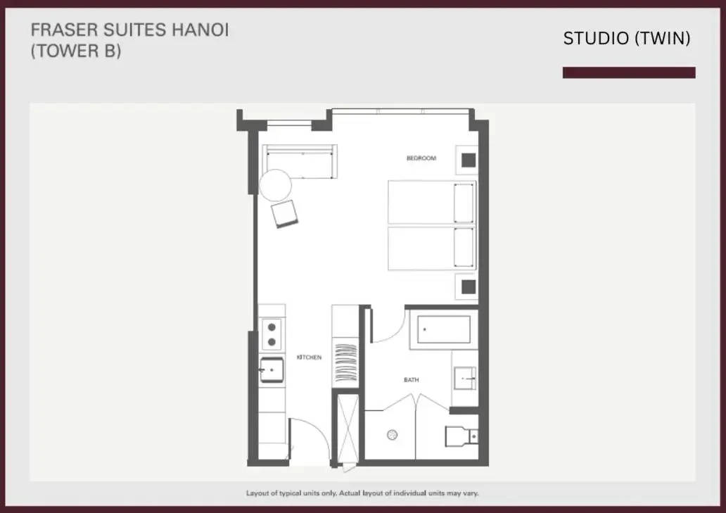 Floor Plan in Fraser Suites Hanoi