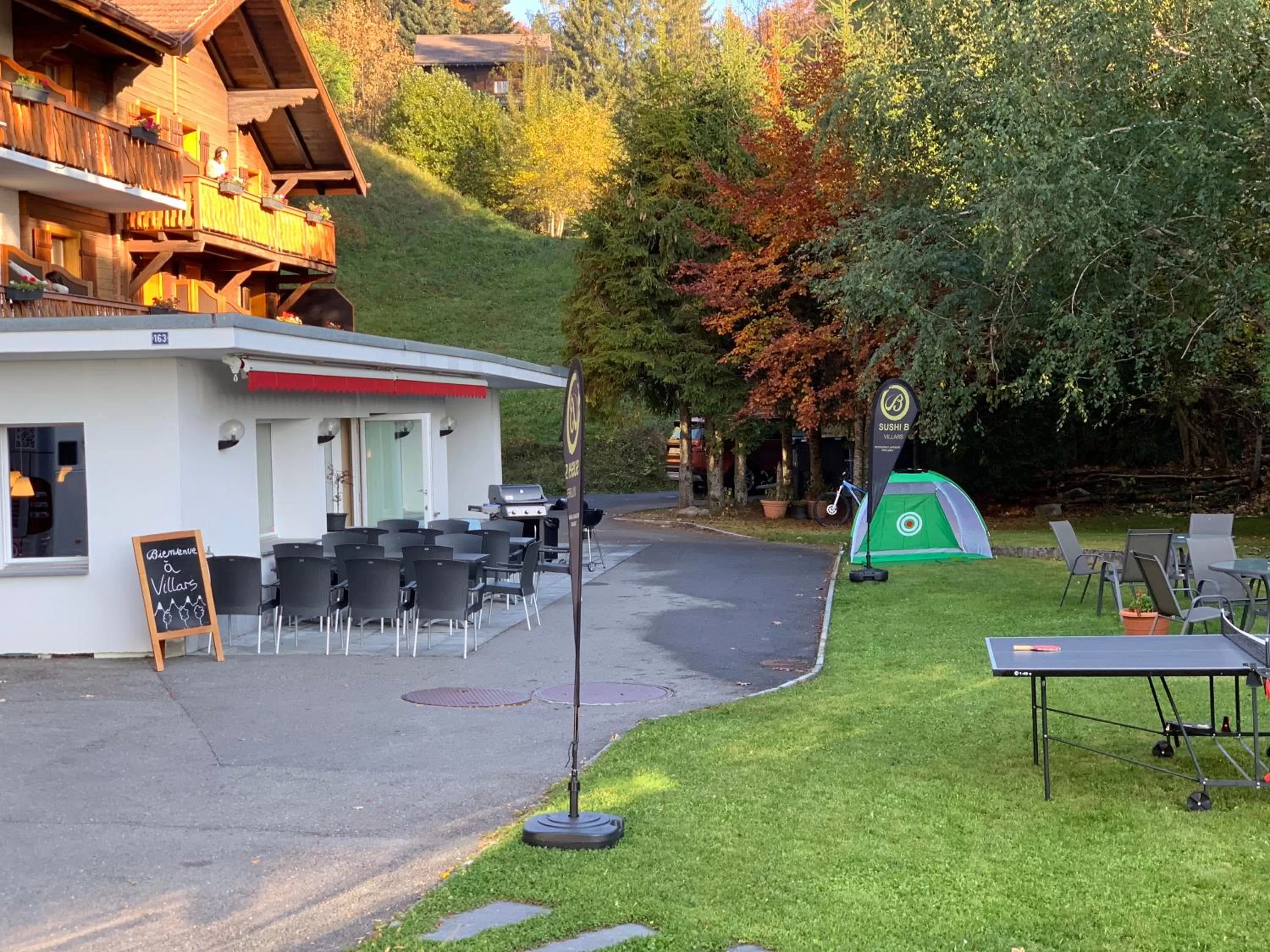Garden in Hôtel Ecureuil Villars