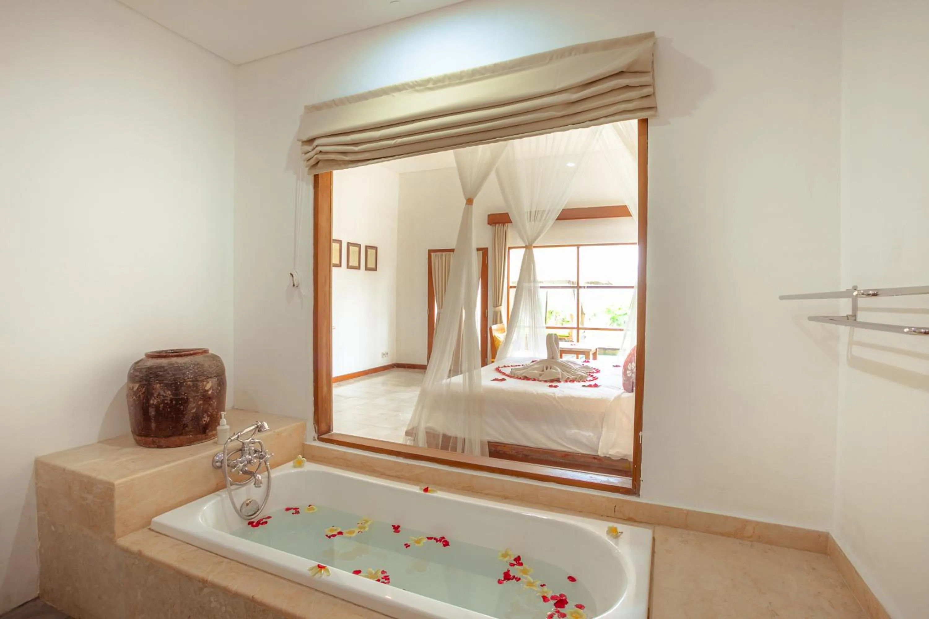 Bathroom, Bed in Alam Puisi Villa Ubud