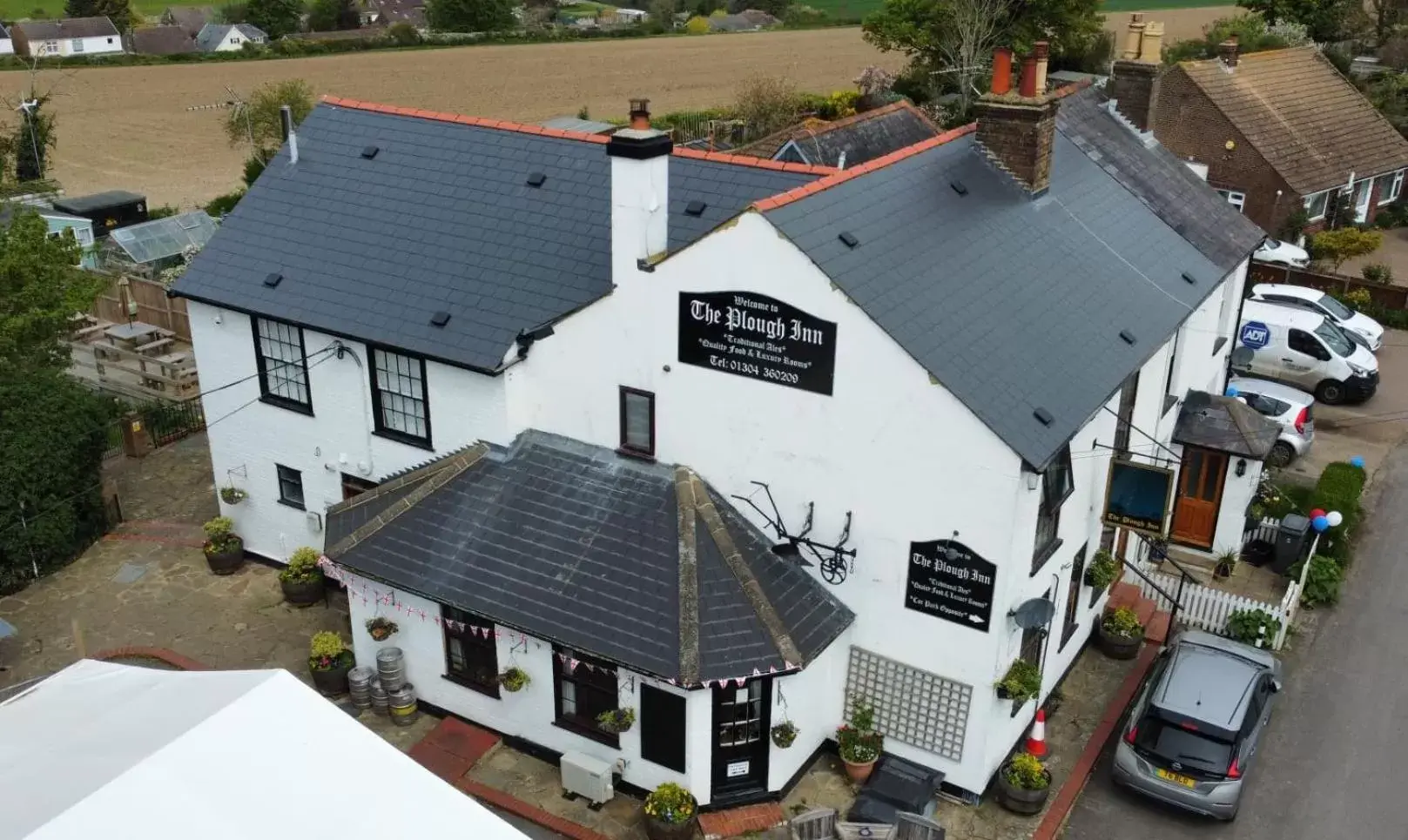 Bird's-eye View in The Plough Inn Ripple