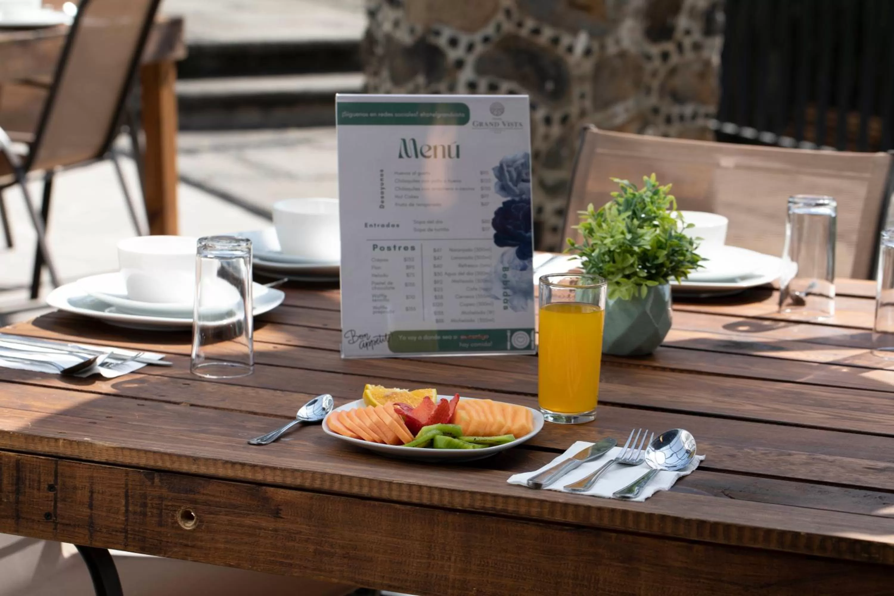 Breakfast in Hotel Grand Vista Cuernavaca