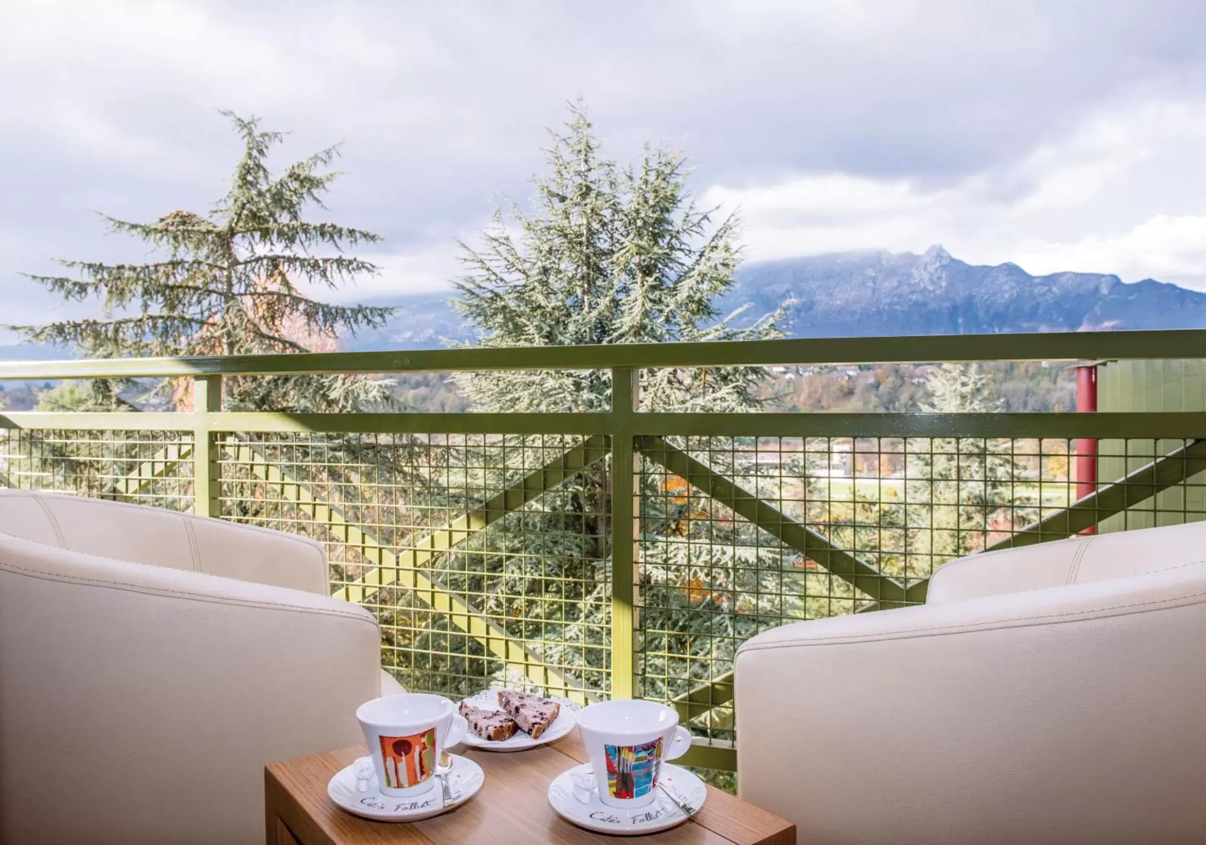 Balcony/Terrace in Hotel *** & Spa Vacances Bleues Villa Marlioz