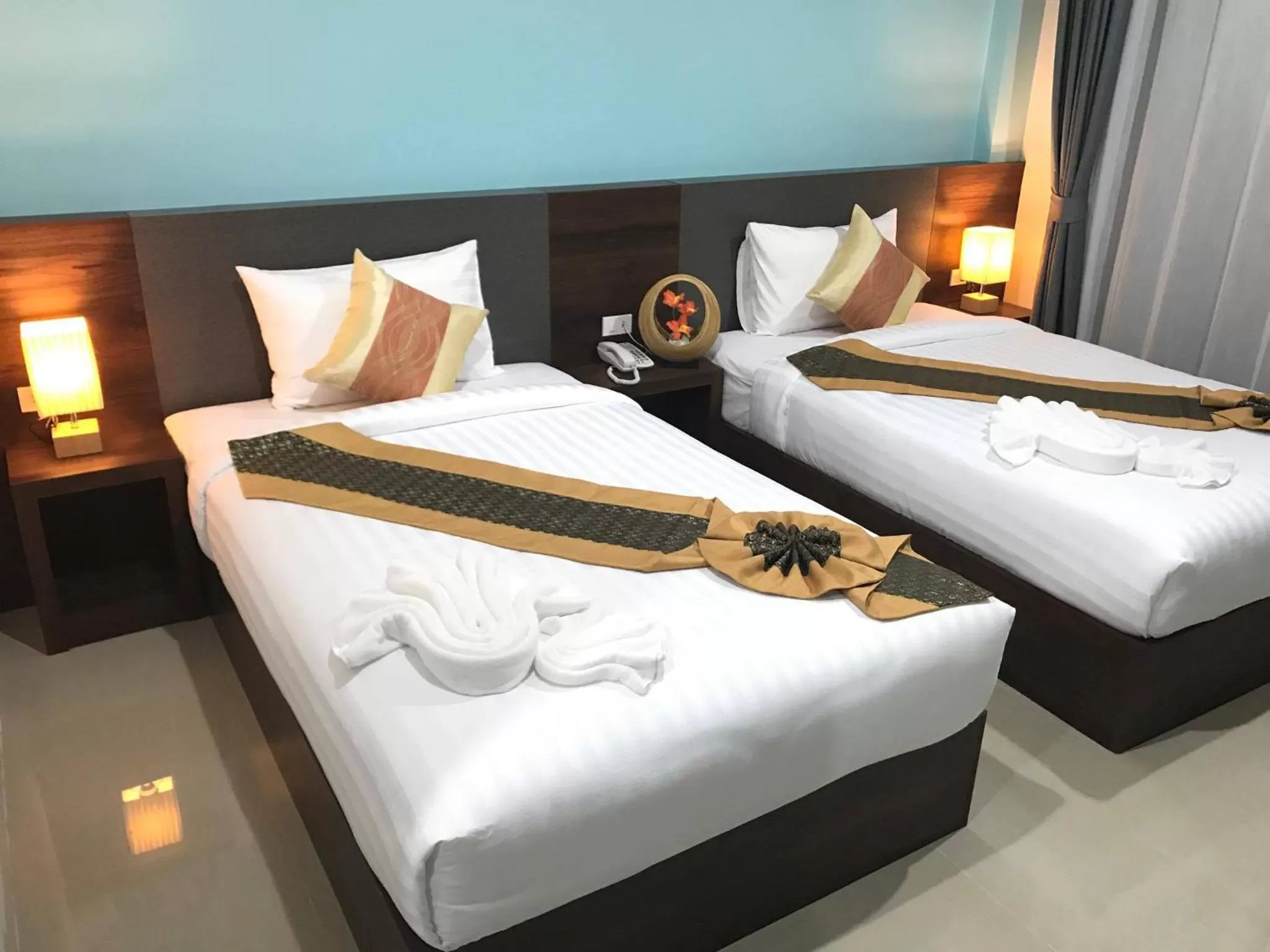 Bed in Aonang Sea Valley Resort