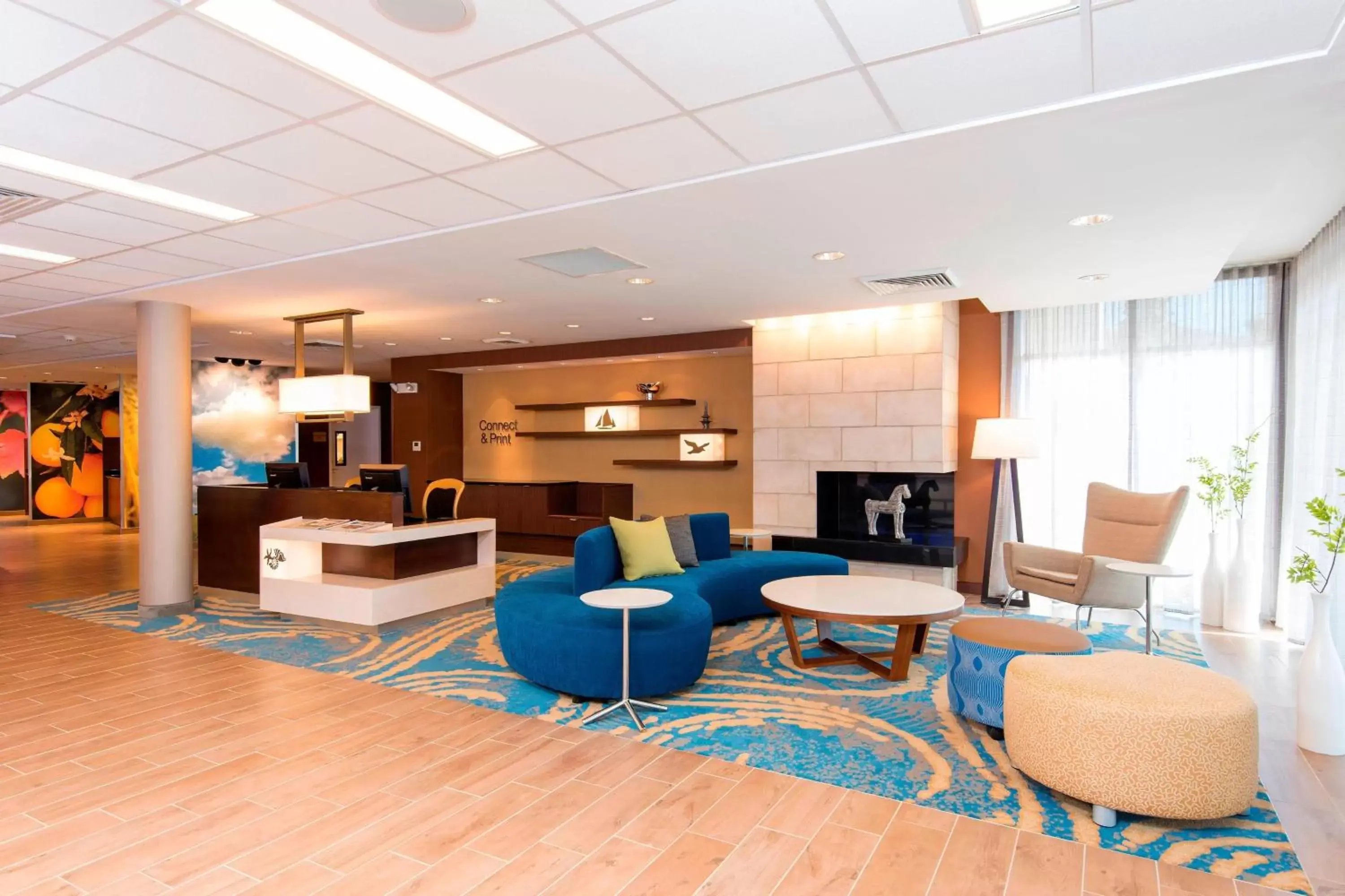 Lobby or reception, Seating Area in Fairfield Inn & Suites by Marriott Tampa Westshore/Airport