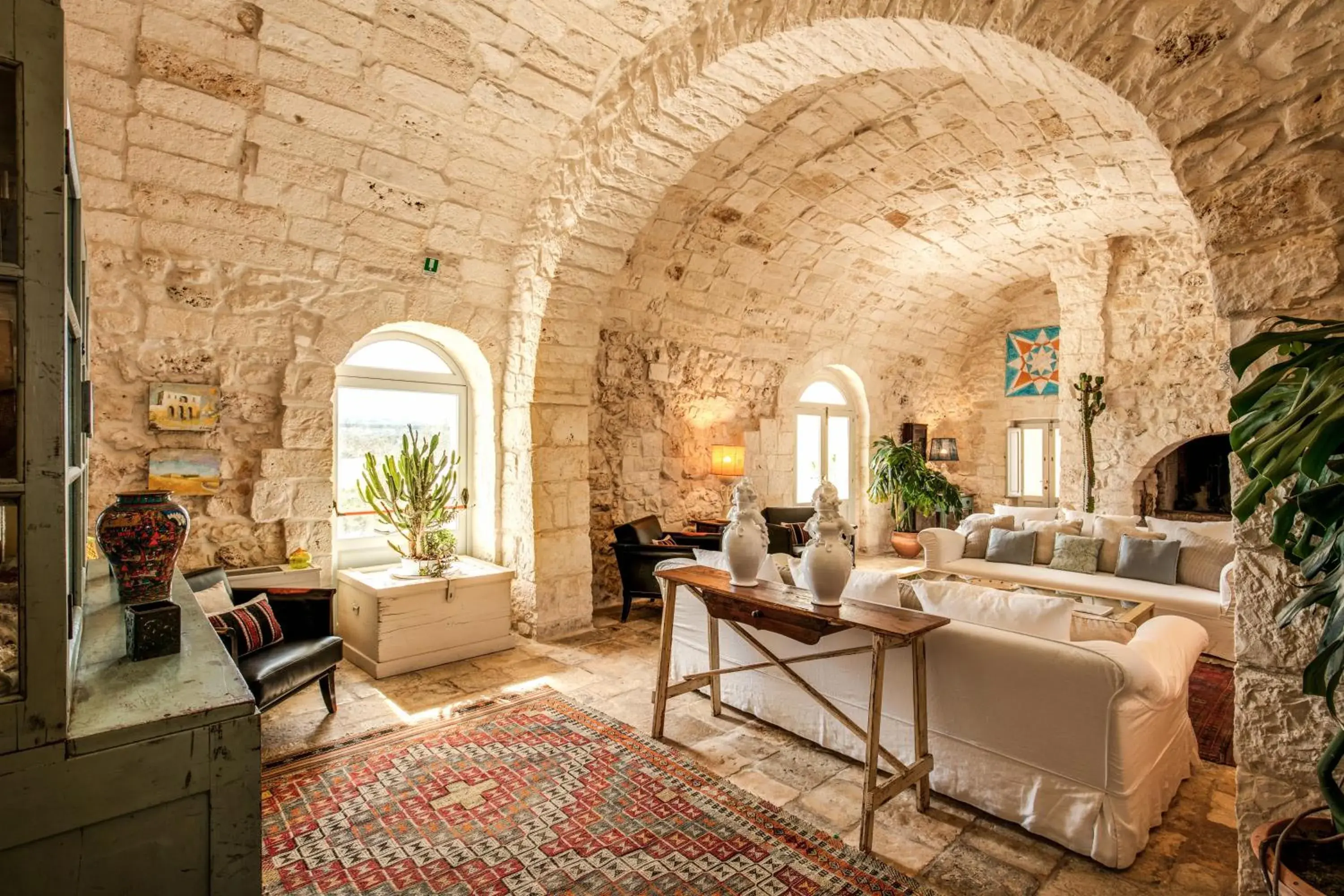 Living room, Seating Area in Masseria Cervarolo