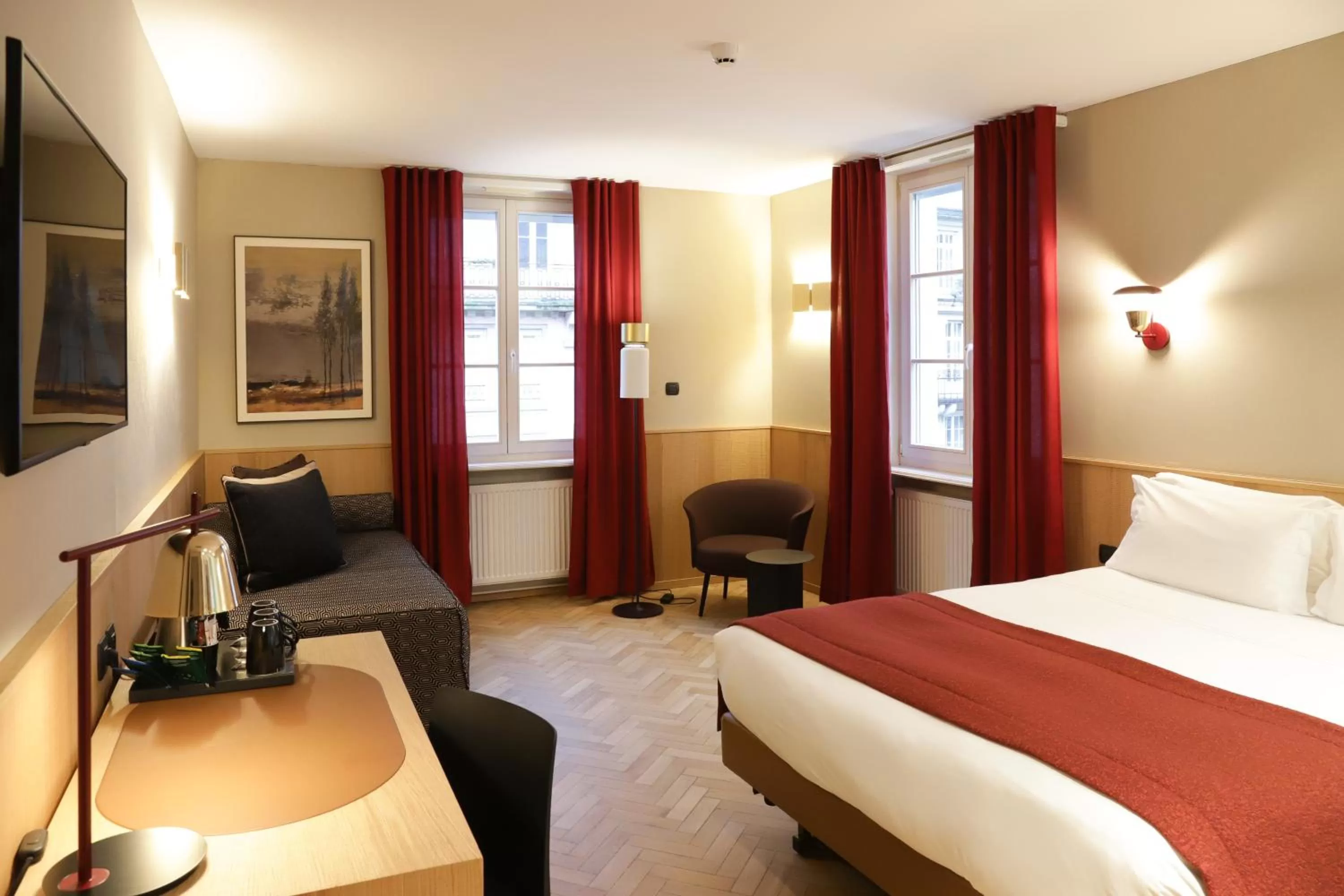 Bed in HANNONG Hotel & Wine Bar