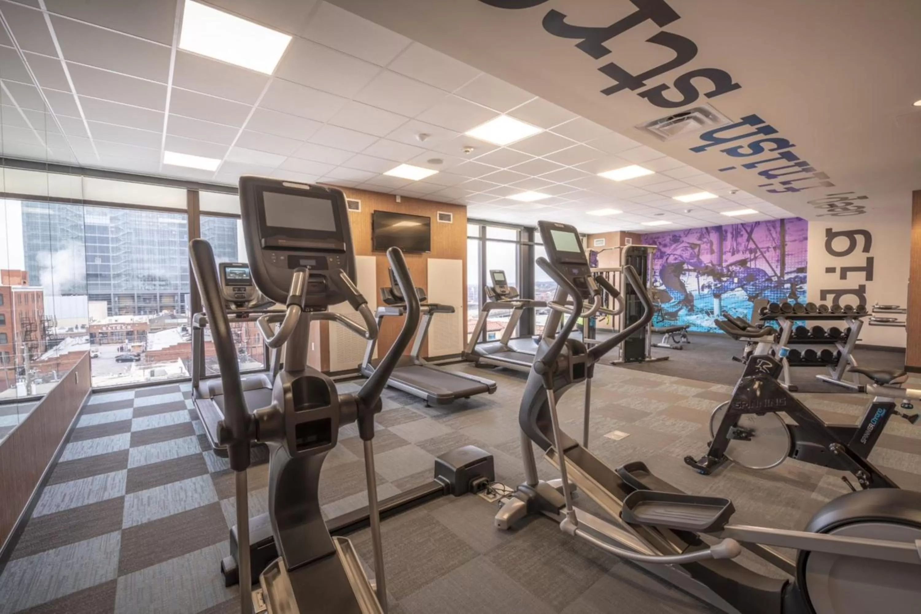 Fitness centre/facilities in Hotel Indigo Tulsa DWTN/Entertainment Area
