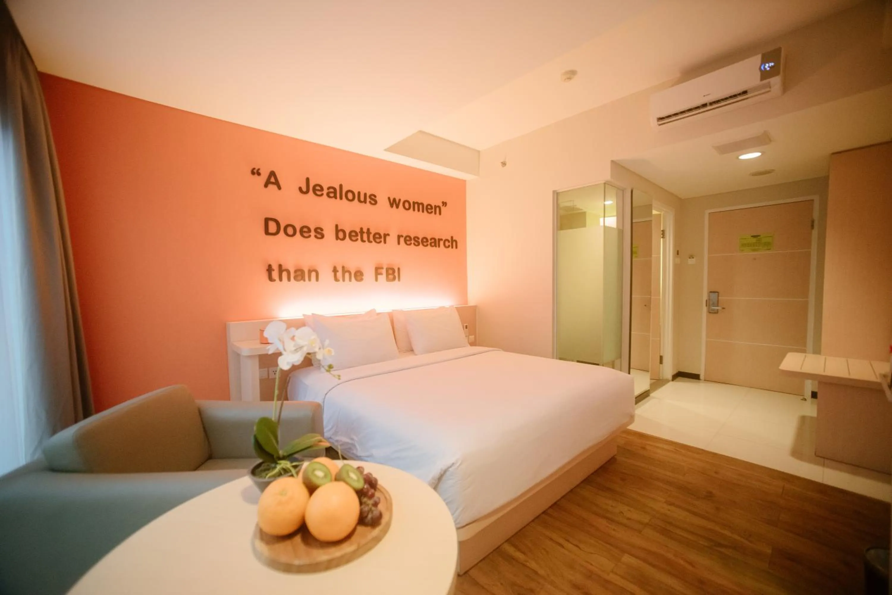 Bed in The Bountie Hotel and Convention Centre Sukabumi