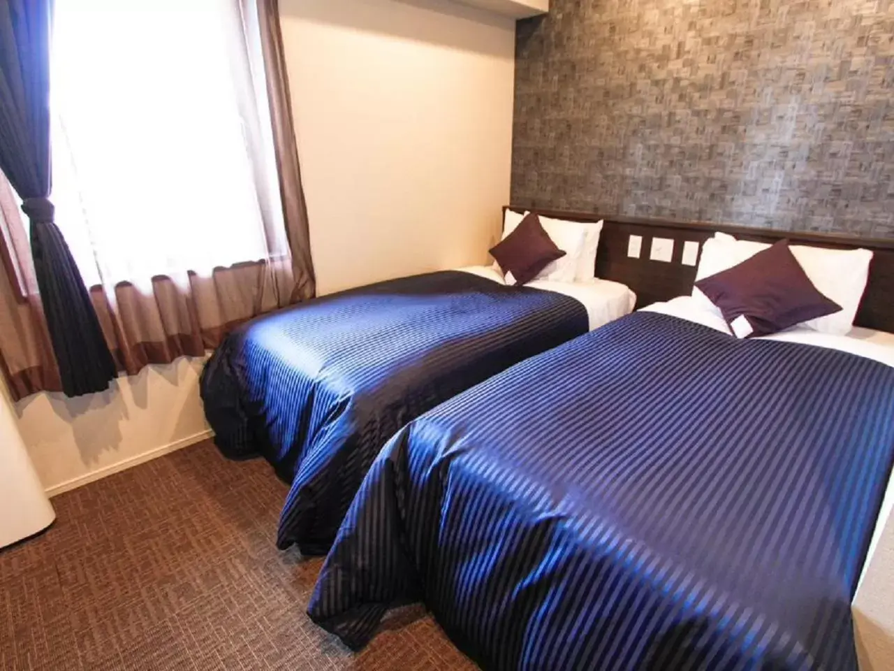 Photo of the whole room, Bed in HOTEL LiVEMAX Osaka Honmachi