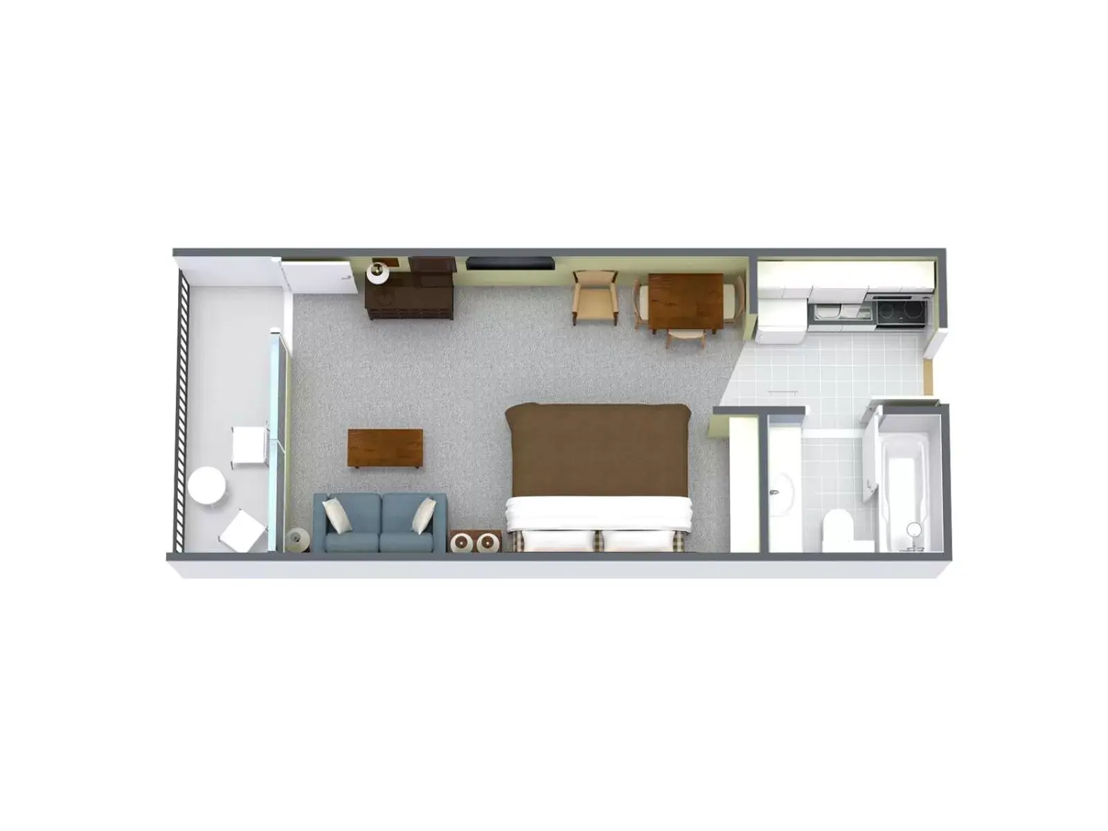 1 Bedroom Oceanfront Efficiency with 1 King Bed and 1 Sleeper Sofa (Twin) – C2 in Holiday Sands North "On the Boardwalk" 1 Bedroom Oceanfront Efficiency with 1 King Bed and 1 Sleeper Sofa (Twin) – C2 in Holiday Sands North "On the Boardwalk"