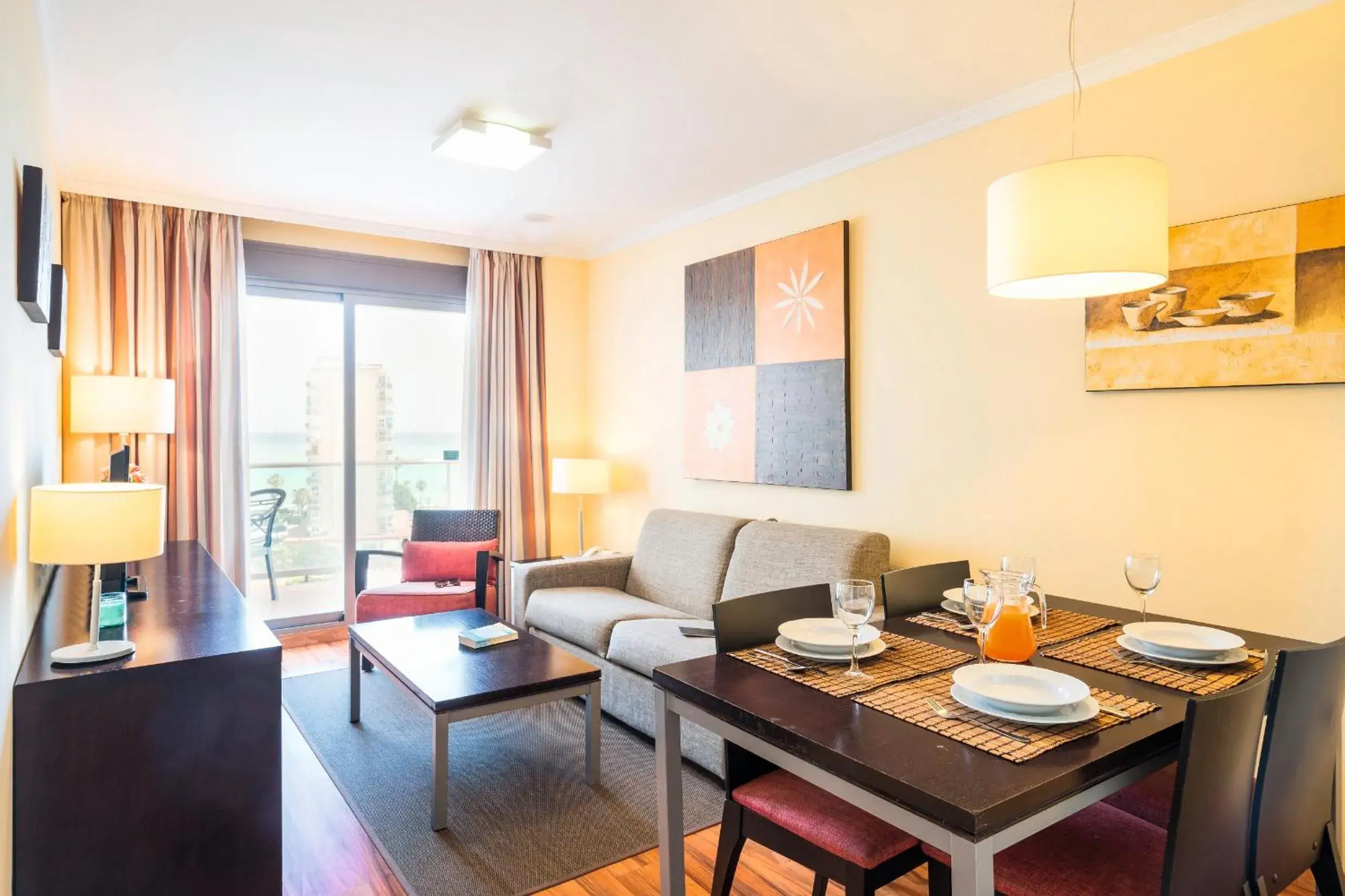 Living room in Pierre & Vacances Benalmádena Príncipe Living room in Pierre & Vacances Benalmádena Príncipe