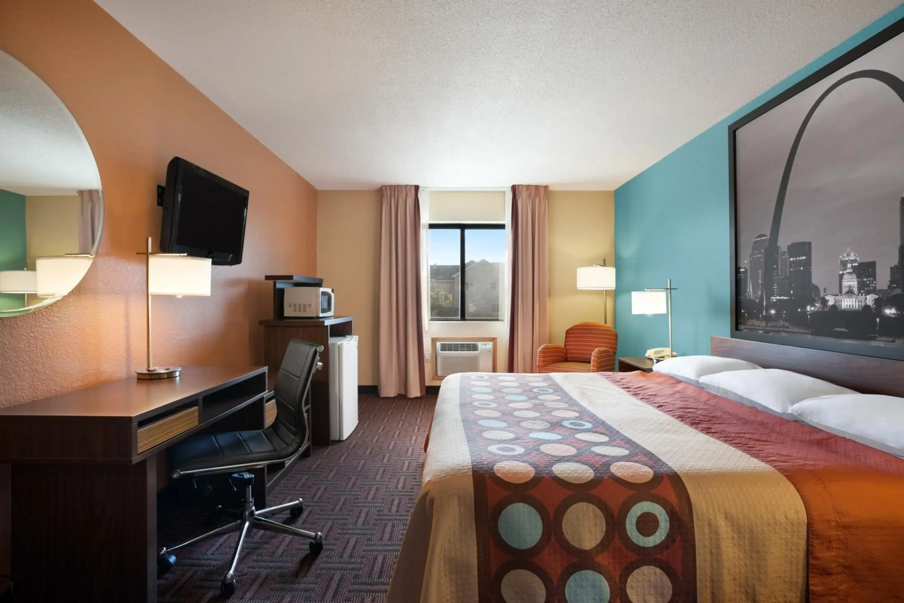 Photo of the whole room in Super 8 by Wyndham Collinsville St. Louis