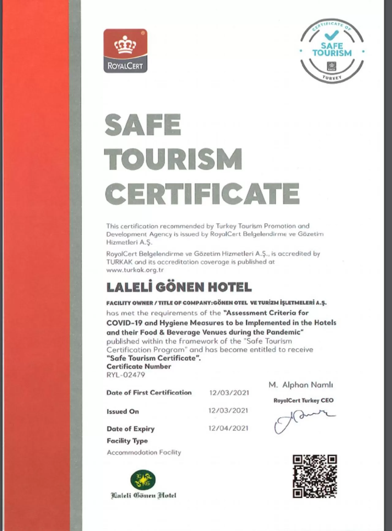 Property logo or sign in Laleli Gonen Hotel