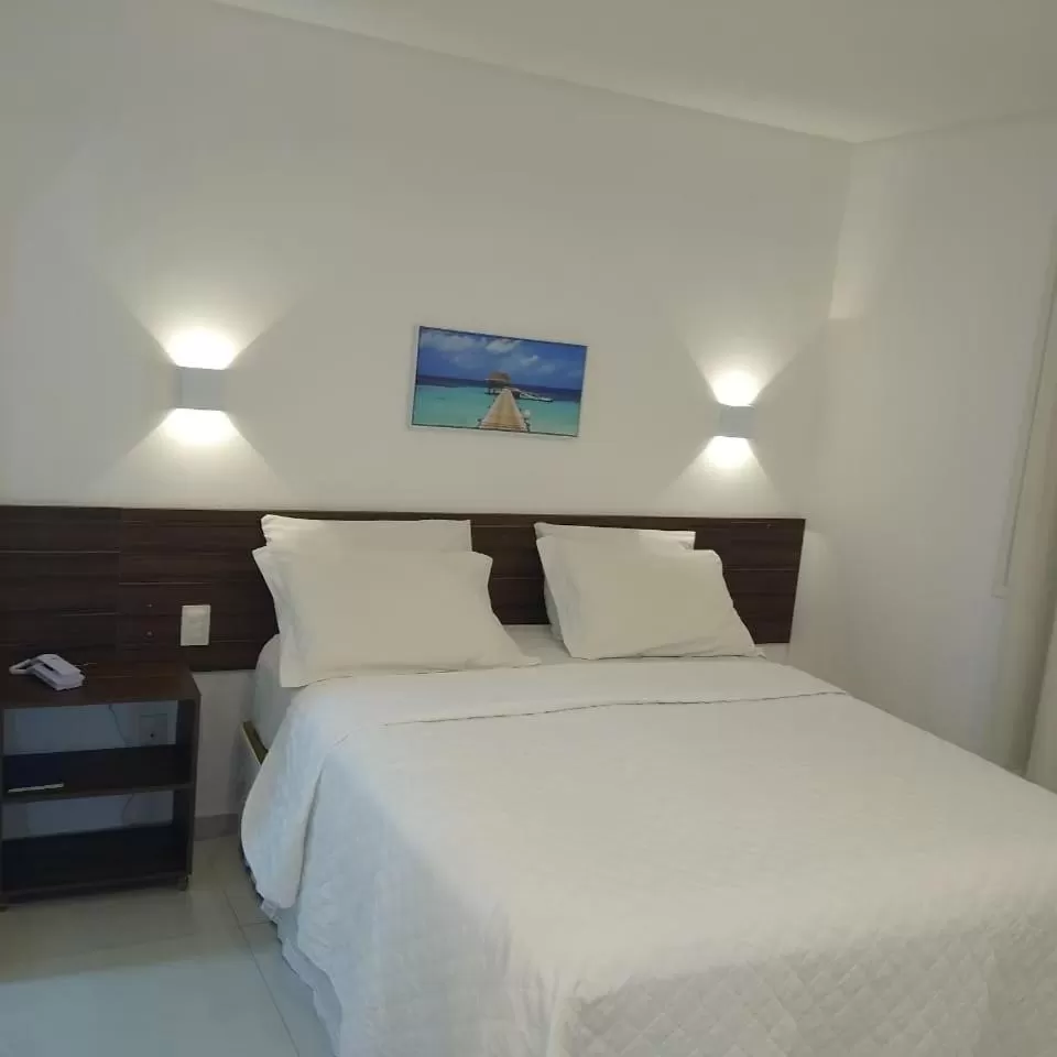 Bed in Pousada Galemares