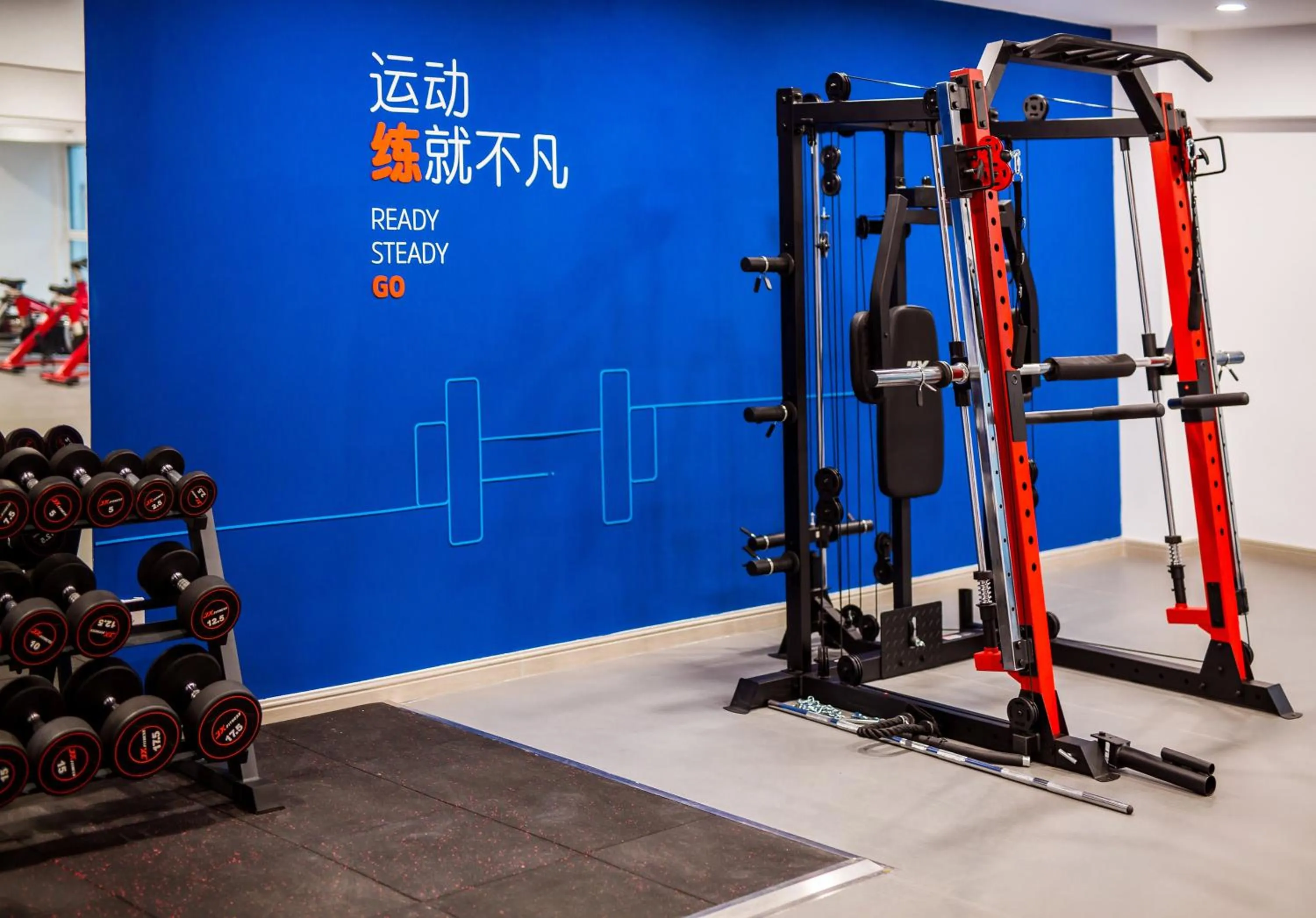 Fitness centre/facilities in Holiday Inn Express Tianjin Airport East by IHG
