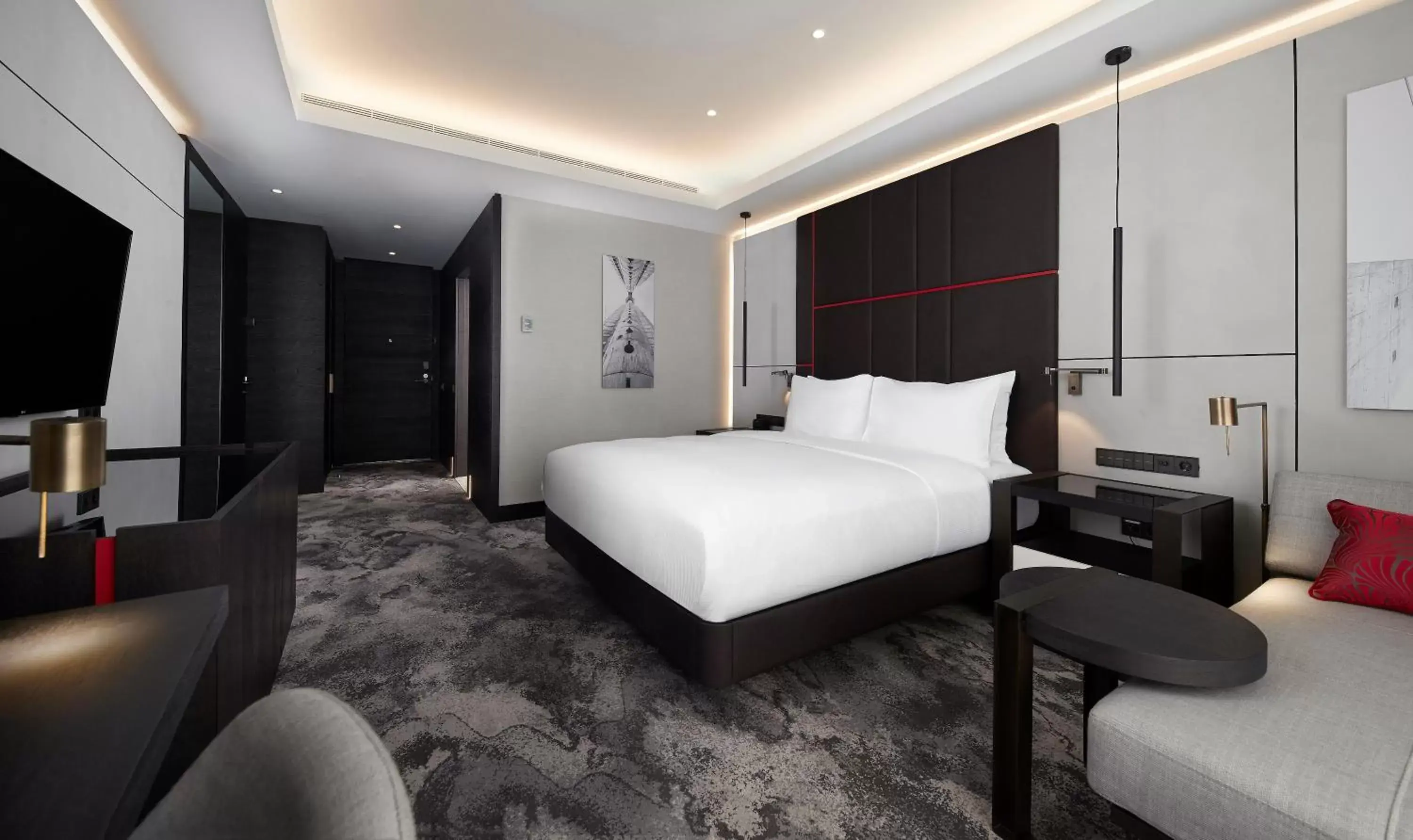 Bed in Hilton Belgrade