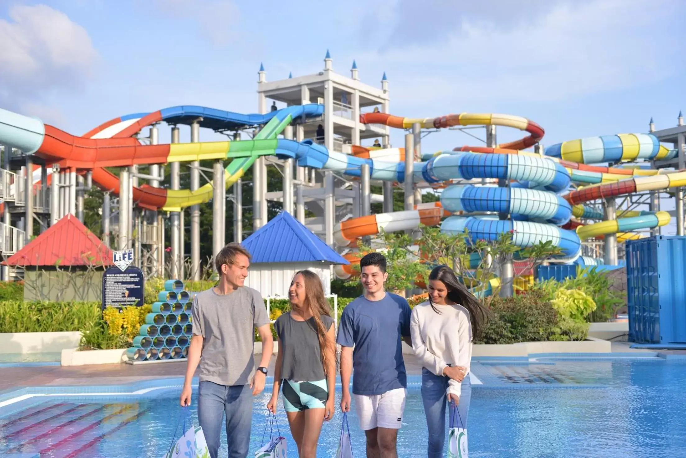 Aqua park, Water Park in Bella Vista Waterfront Resort, Kuah Langkawi