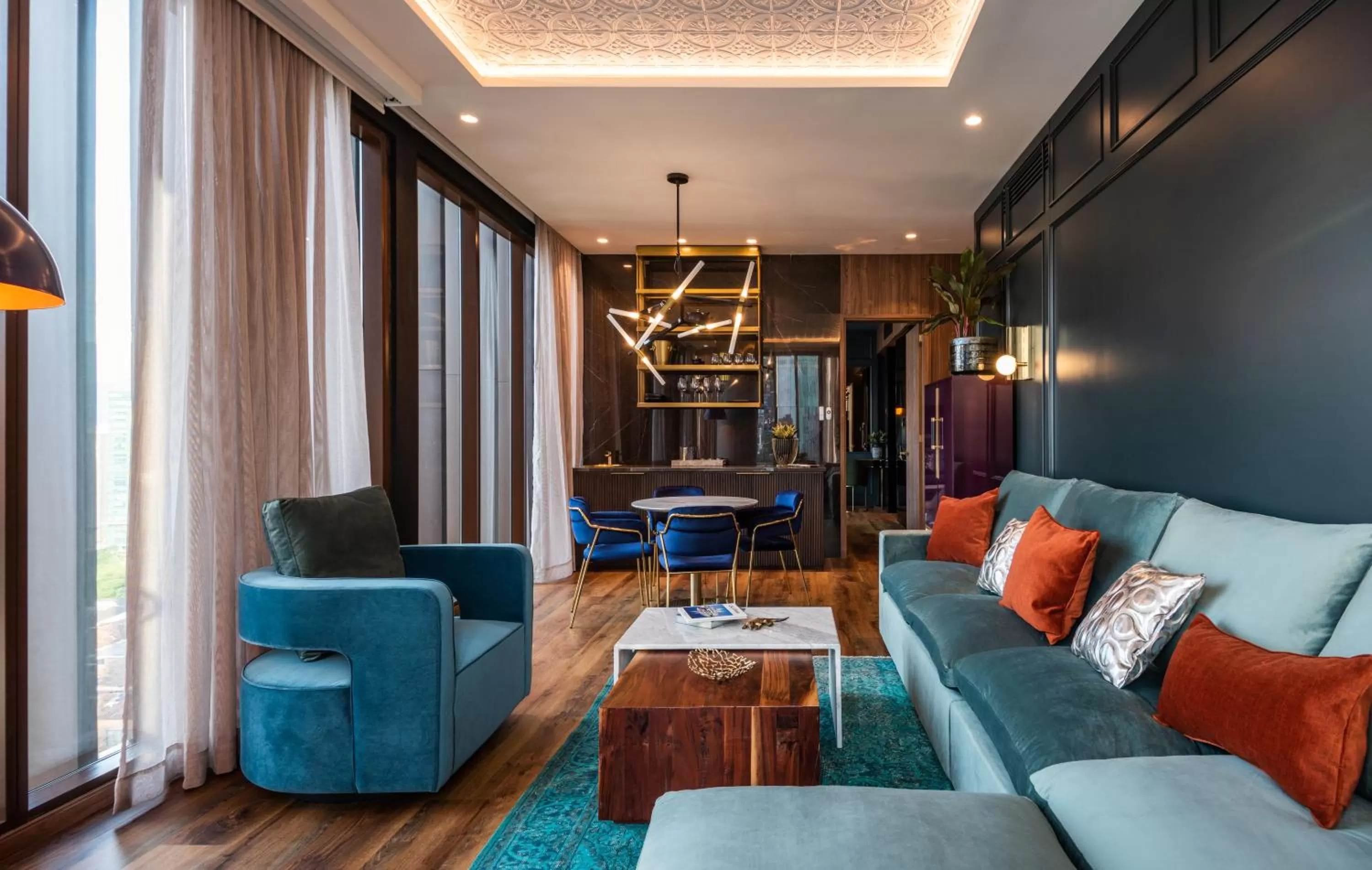 Living room in Hotel Marquee Medellín