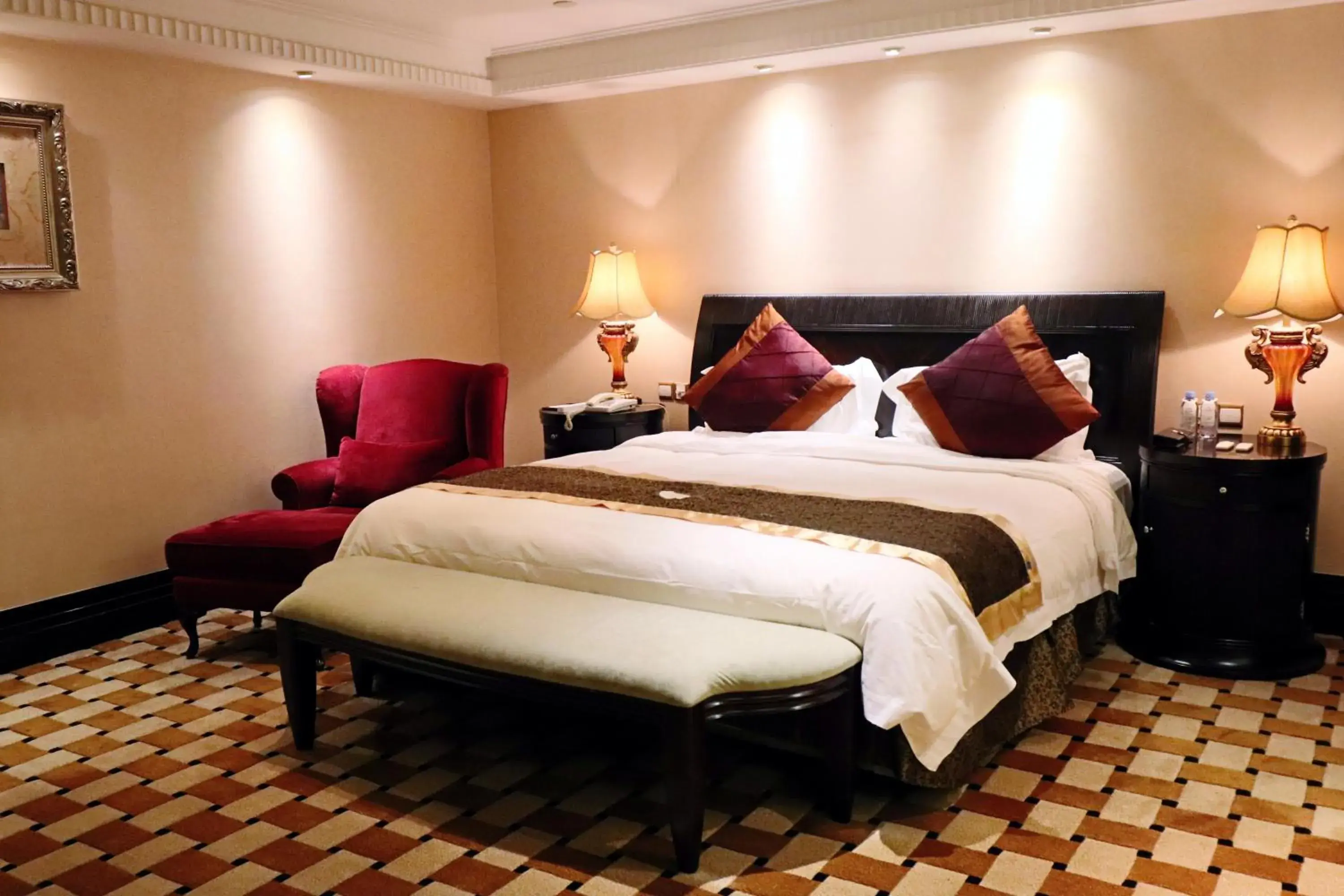 Bed in Royal Mediterranean Hotel