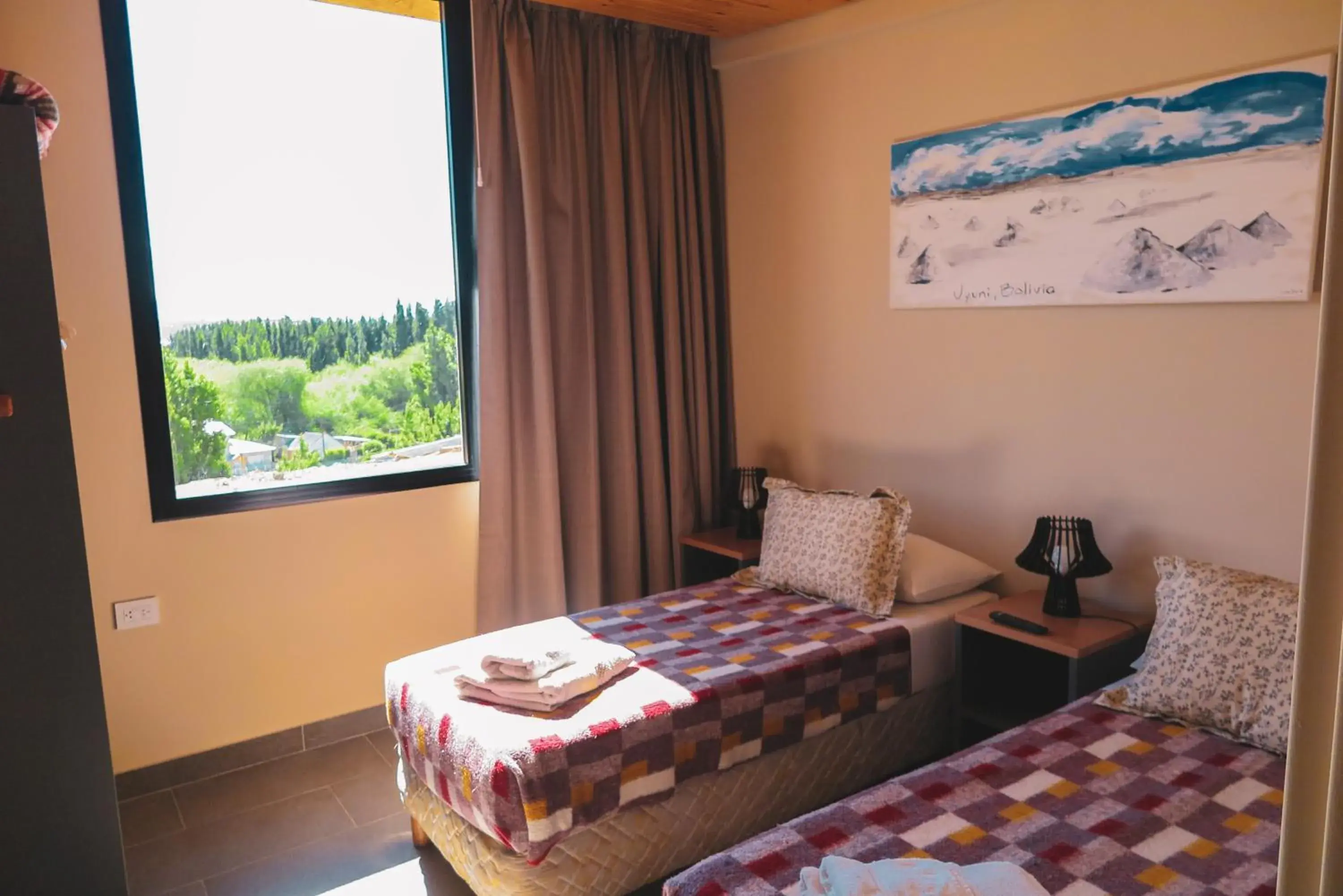 Twin Room with Mountain View in America del Sur Hostel Calafate