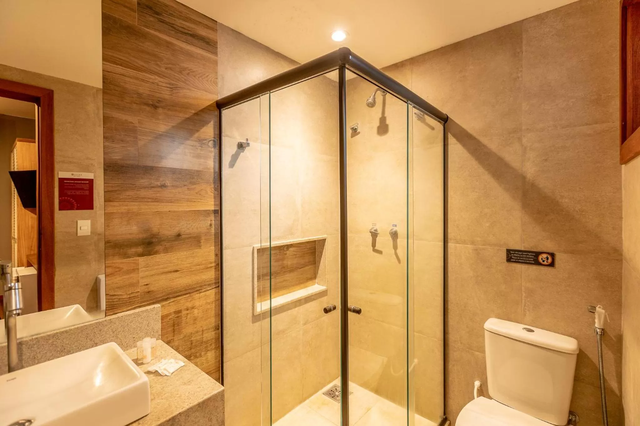Shower in Bravo Pousada Design