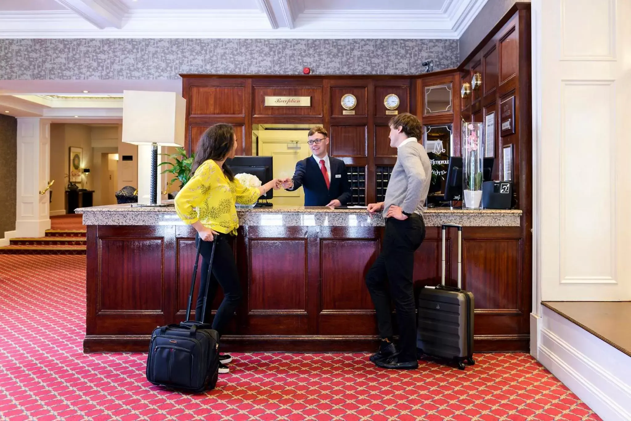 Lobby or reception in The Metropole Hotel Cork