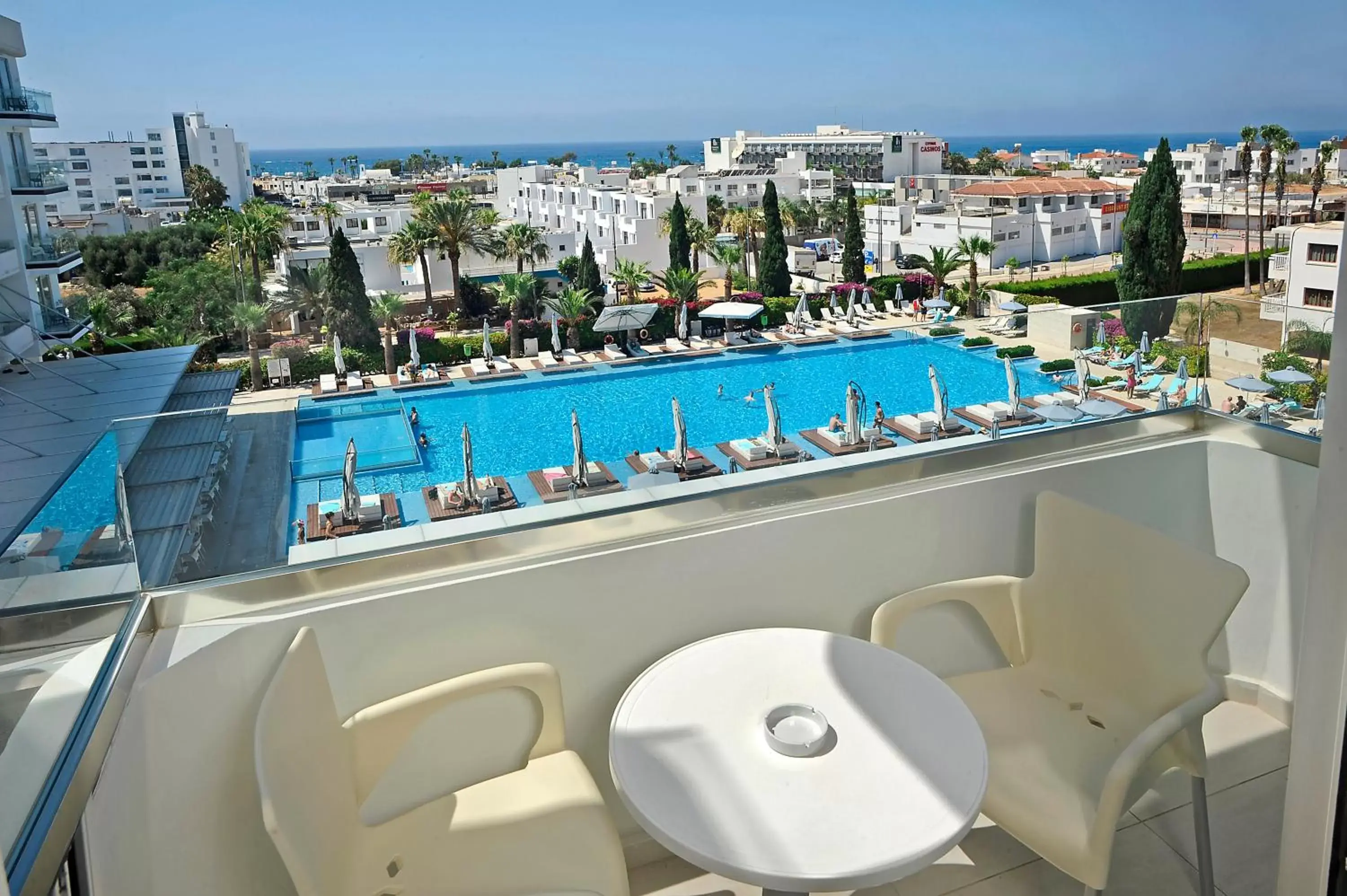 Balcony/Terrace, Pool View in Nestor Hotel