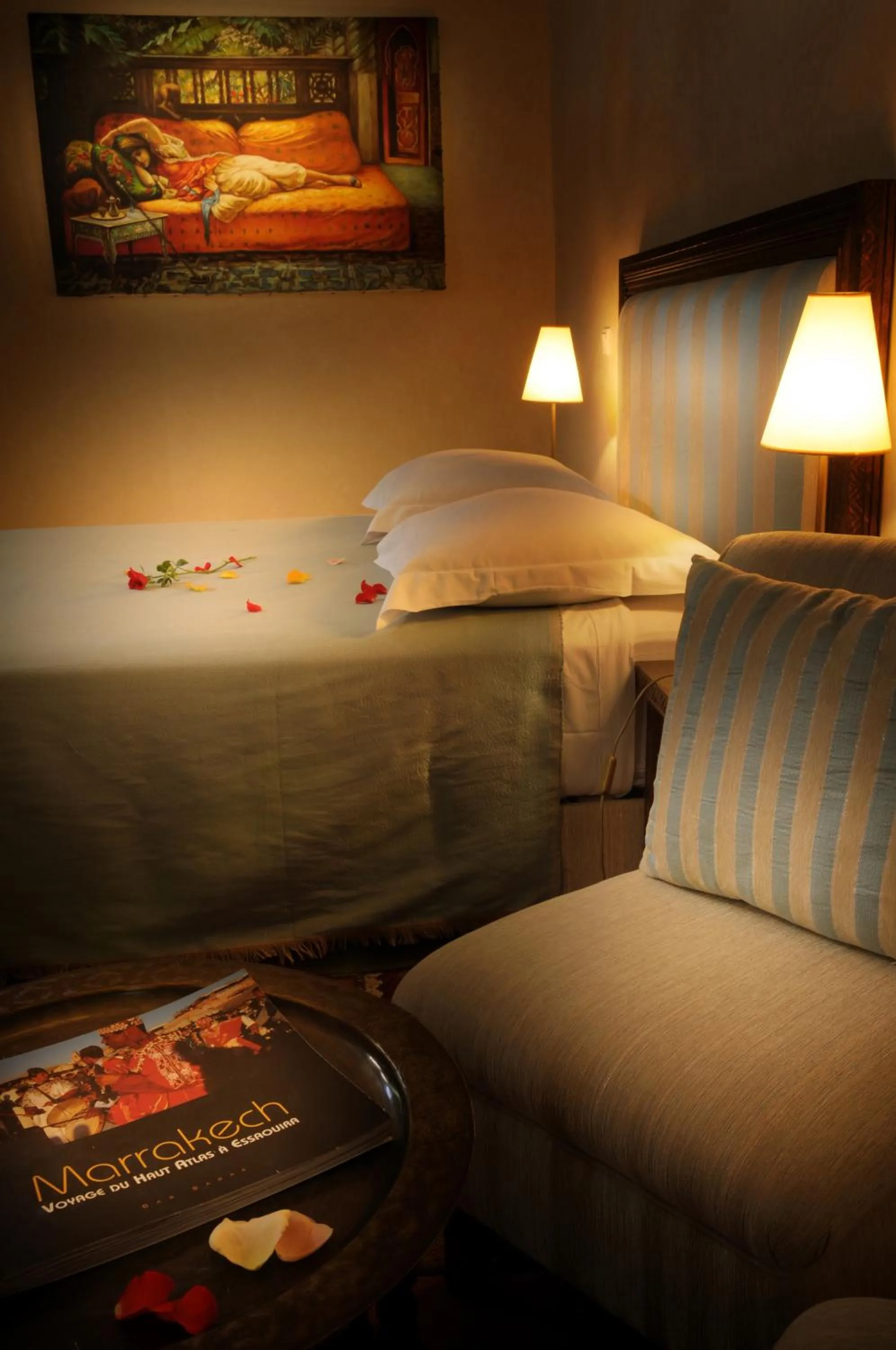 Decorative detail, Bed in Riad Les Hibiscus