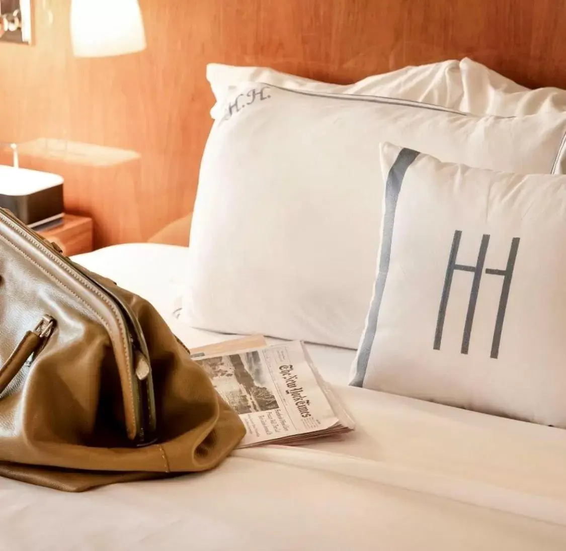 Bed in Hotel Hugo