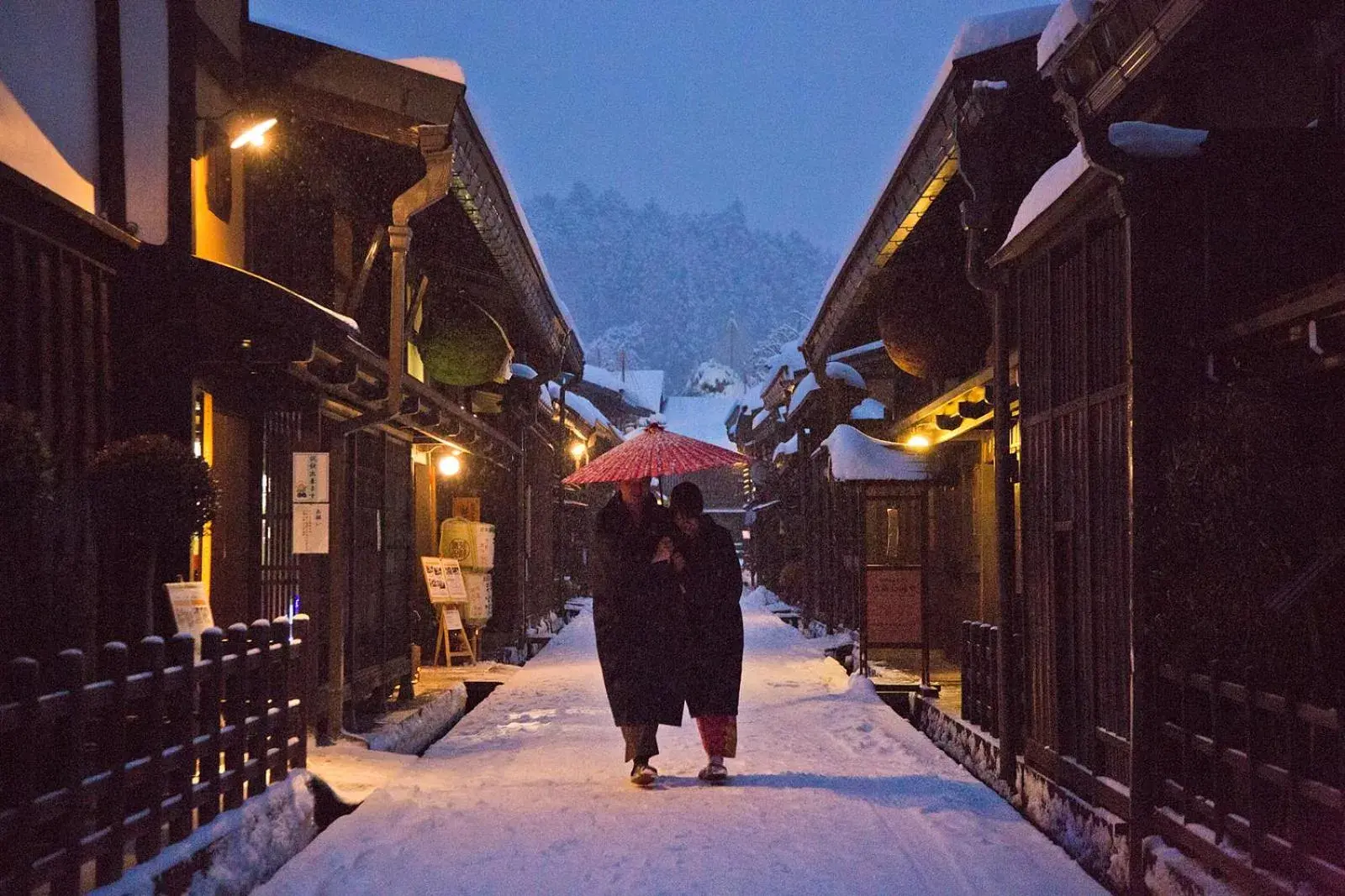 People, Winter in Honjin Hiranoya Kachoan