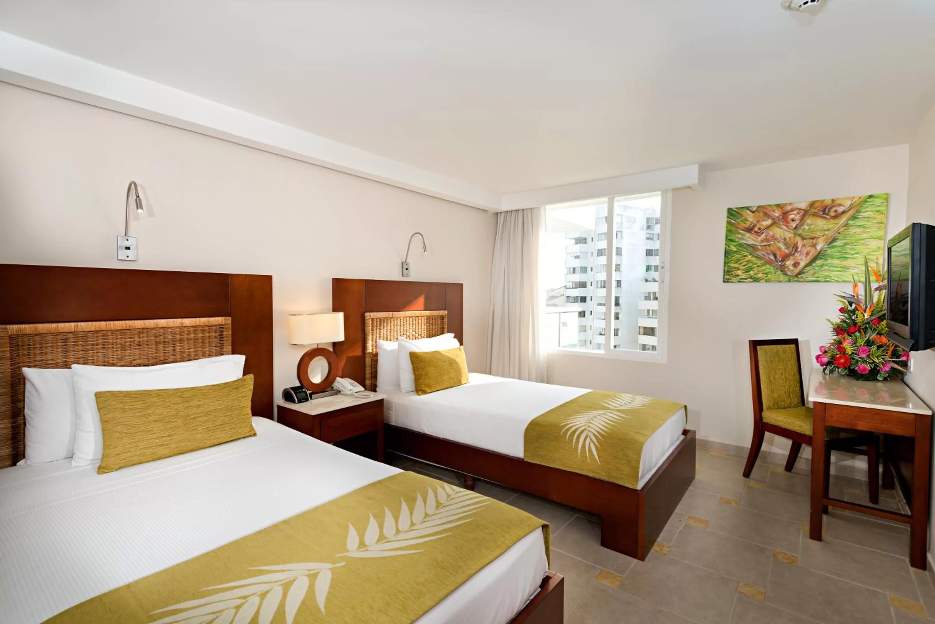 Bed in Hotel Dann Cartagena