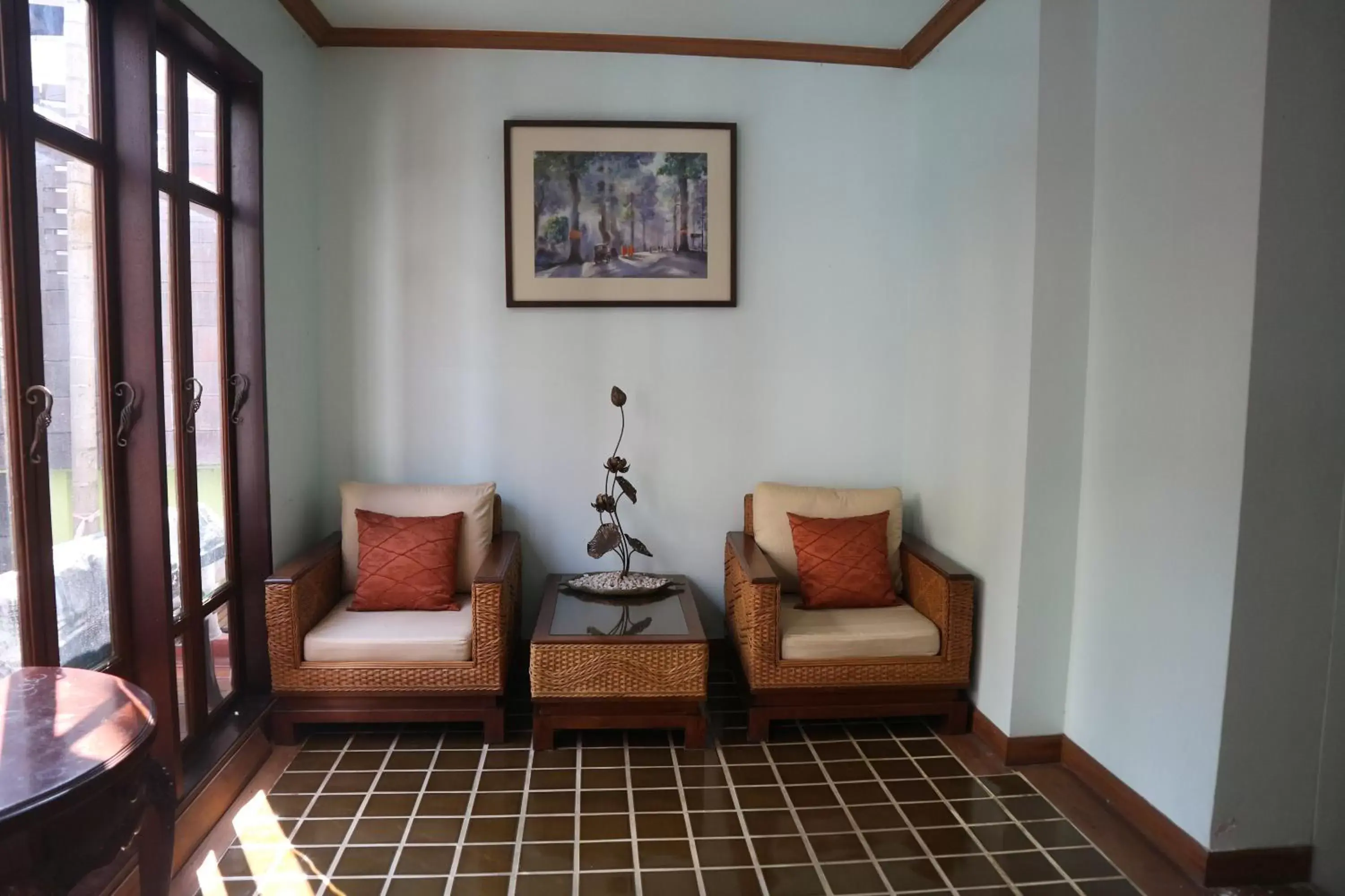 Property building, Seating Area in Rich Lanna House