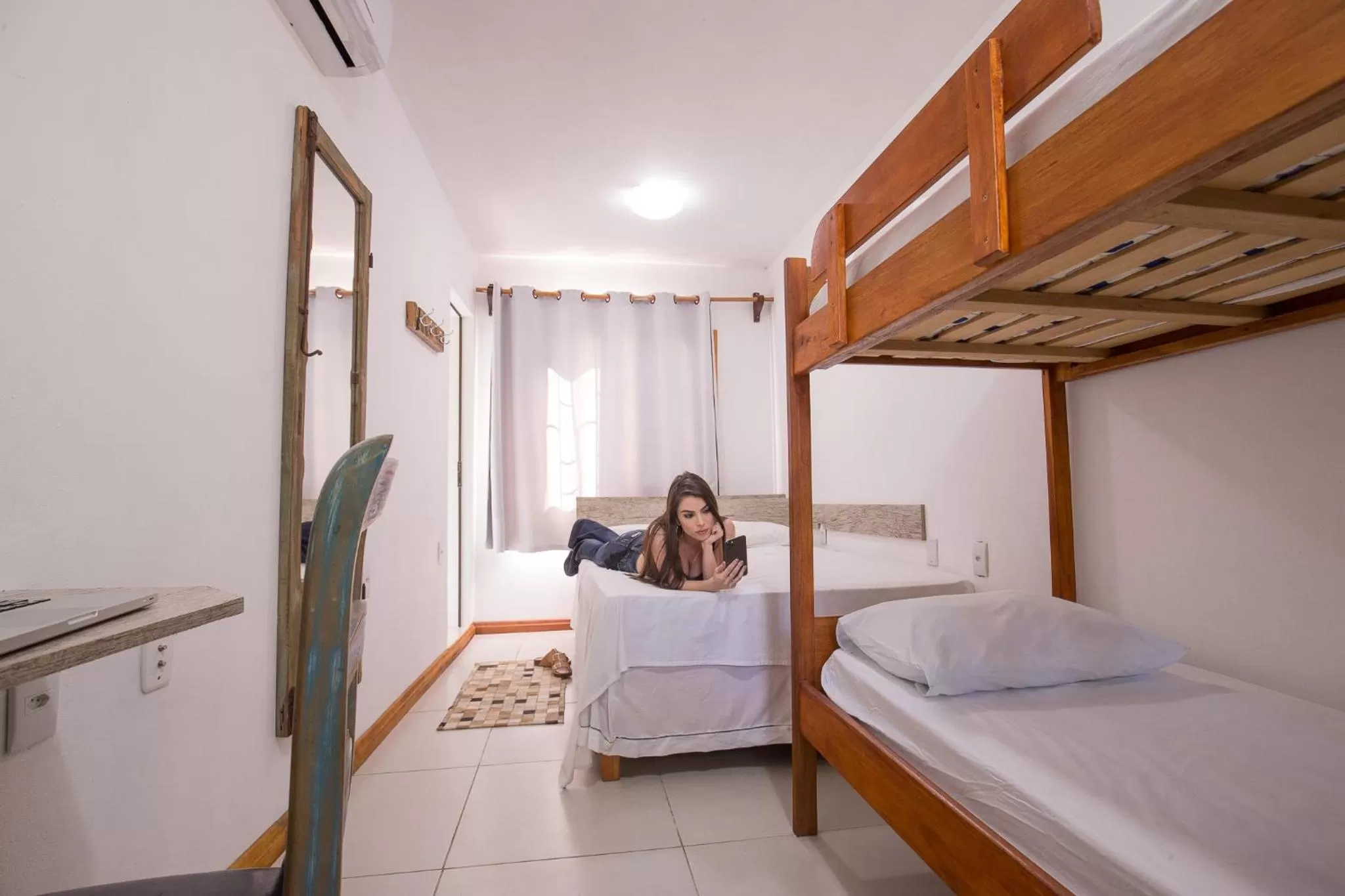 Quadruple Room with Private Bathroom in Hotel Chácara das Flores